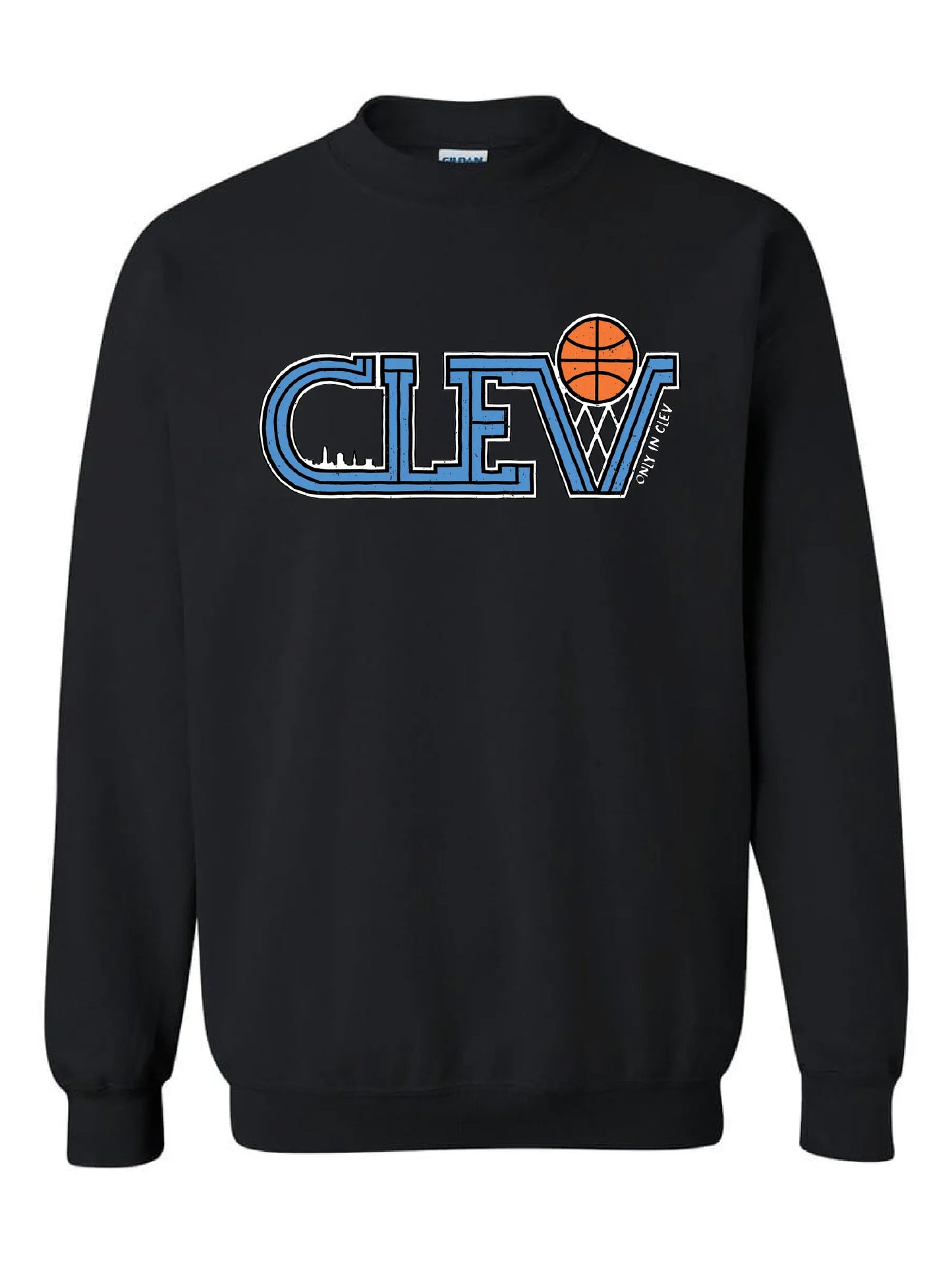 "Retro CLEV Skyline"Design on Black - Only in Clev