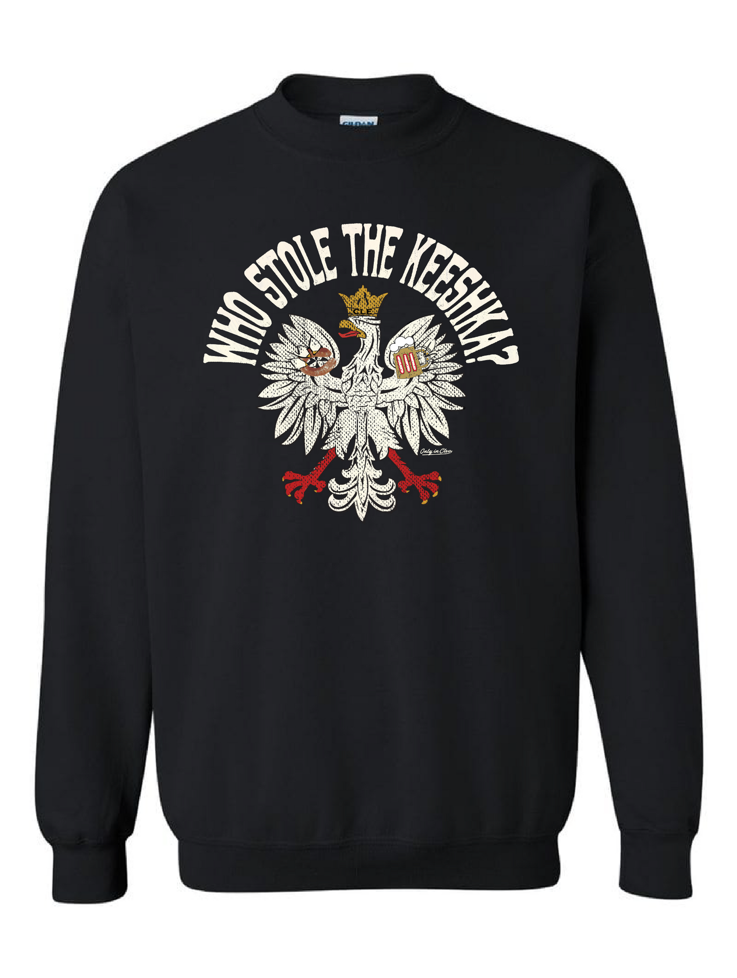 "Who Stole the Keeshka" design on Black - Only in Clev