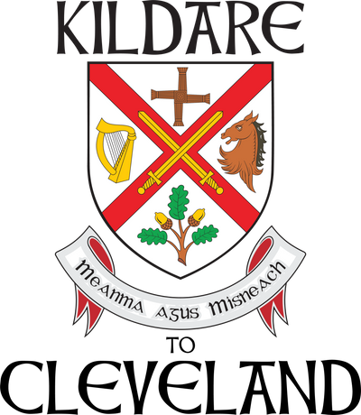 "Kildare to Cle" Irish Counties Design on Gray