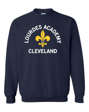 "Lourdes Academy" Design on Navy