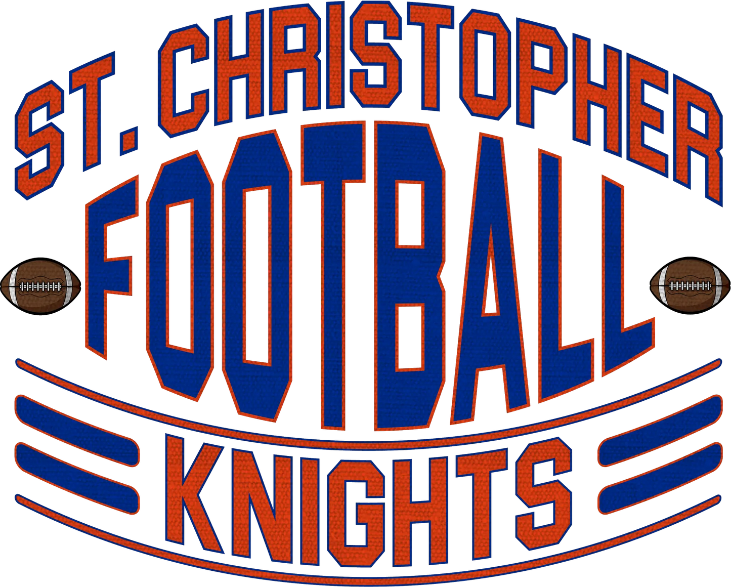 "St. Christopher Football" Design on Gray - Only in Clev