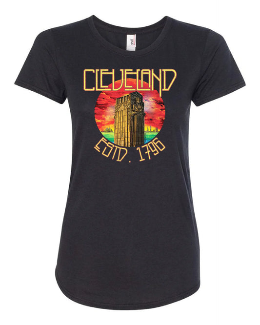 "Cleveland Guardian Zeppelin" Design on Black - Only in Clev