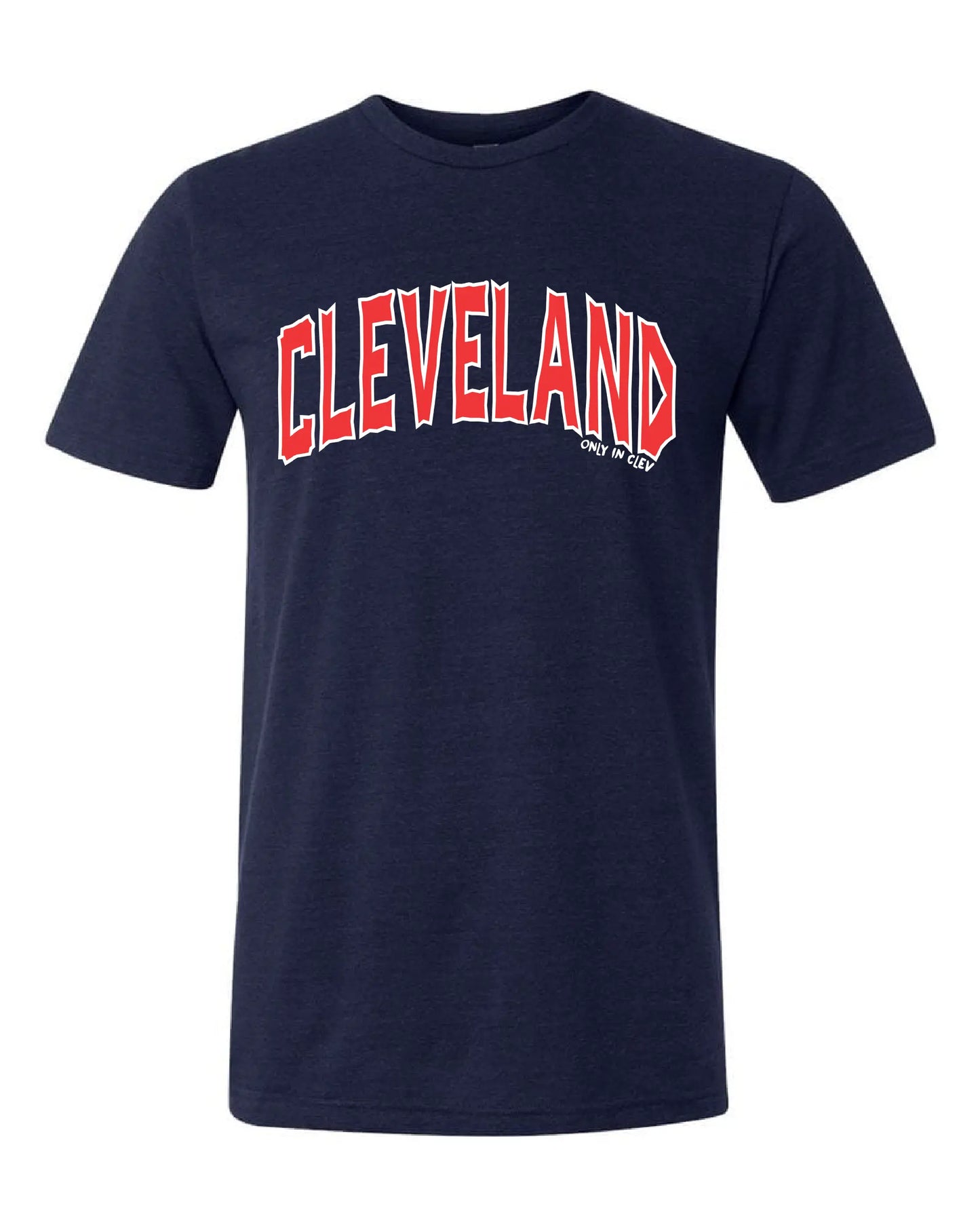"Arched Cleveland" Baseball Design on Navy - Only in Clev