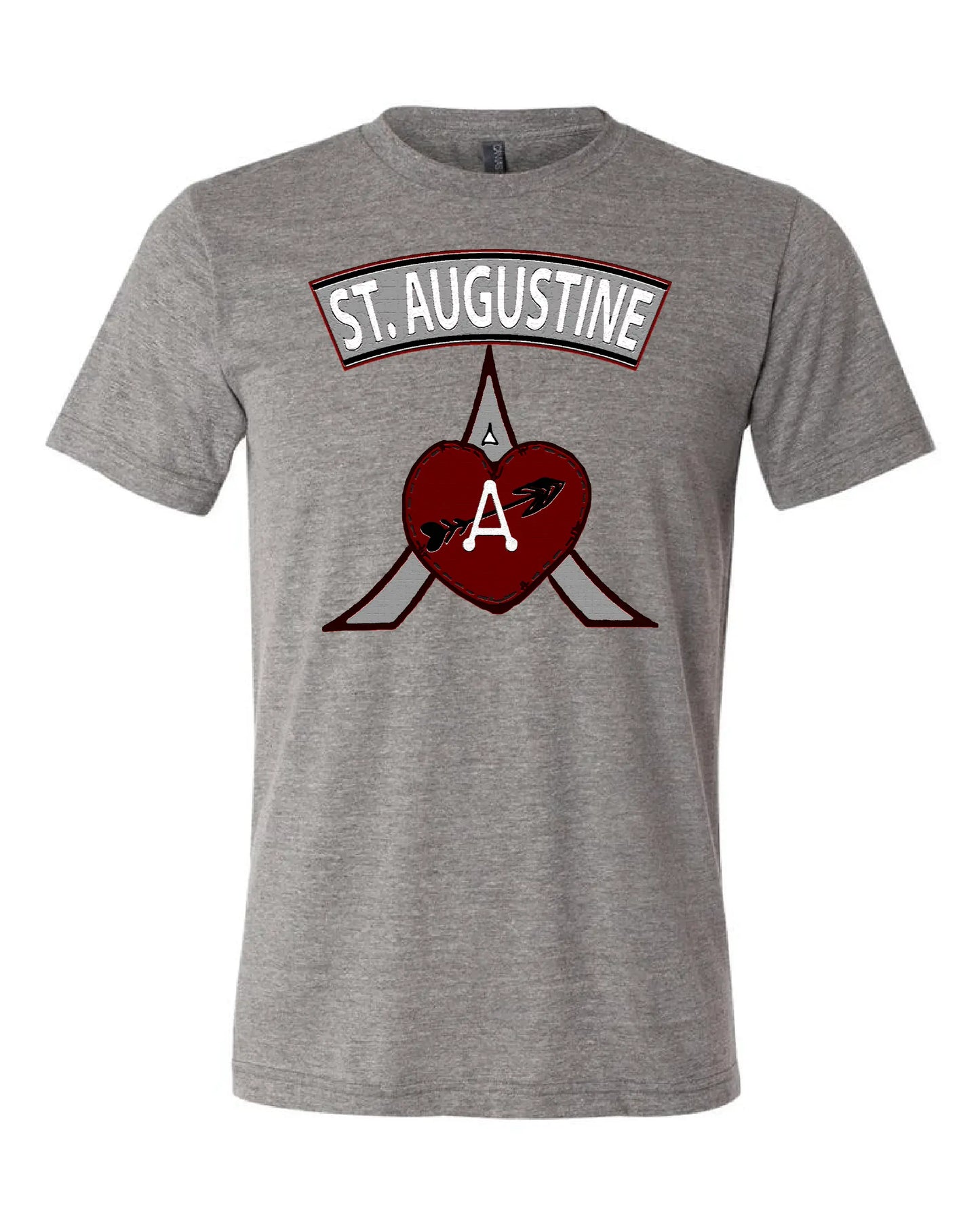 St. Augustine Academy (Gray) Arrow Design on Gray - Only in Clev 3XL-Men-s-Short-Sleeve-T-Shirt