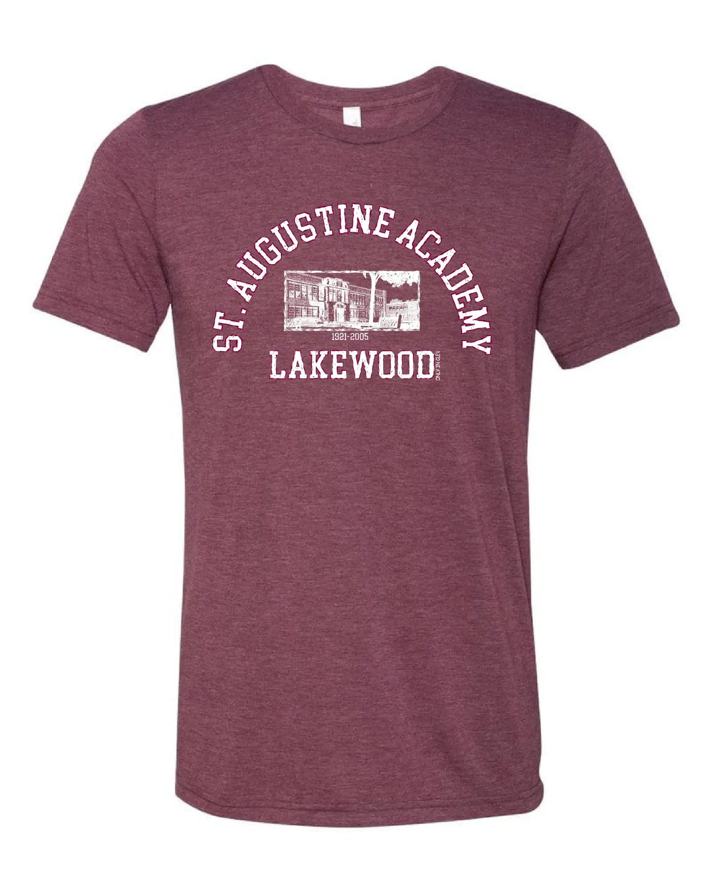 "St. Augustine Academy" Design on Maroon - Only in Clev 3XL-Men-s-Short-Sleeve-T-Shirt
