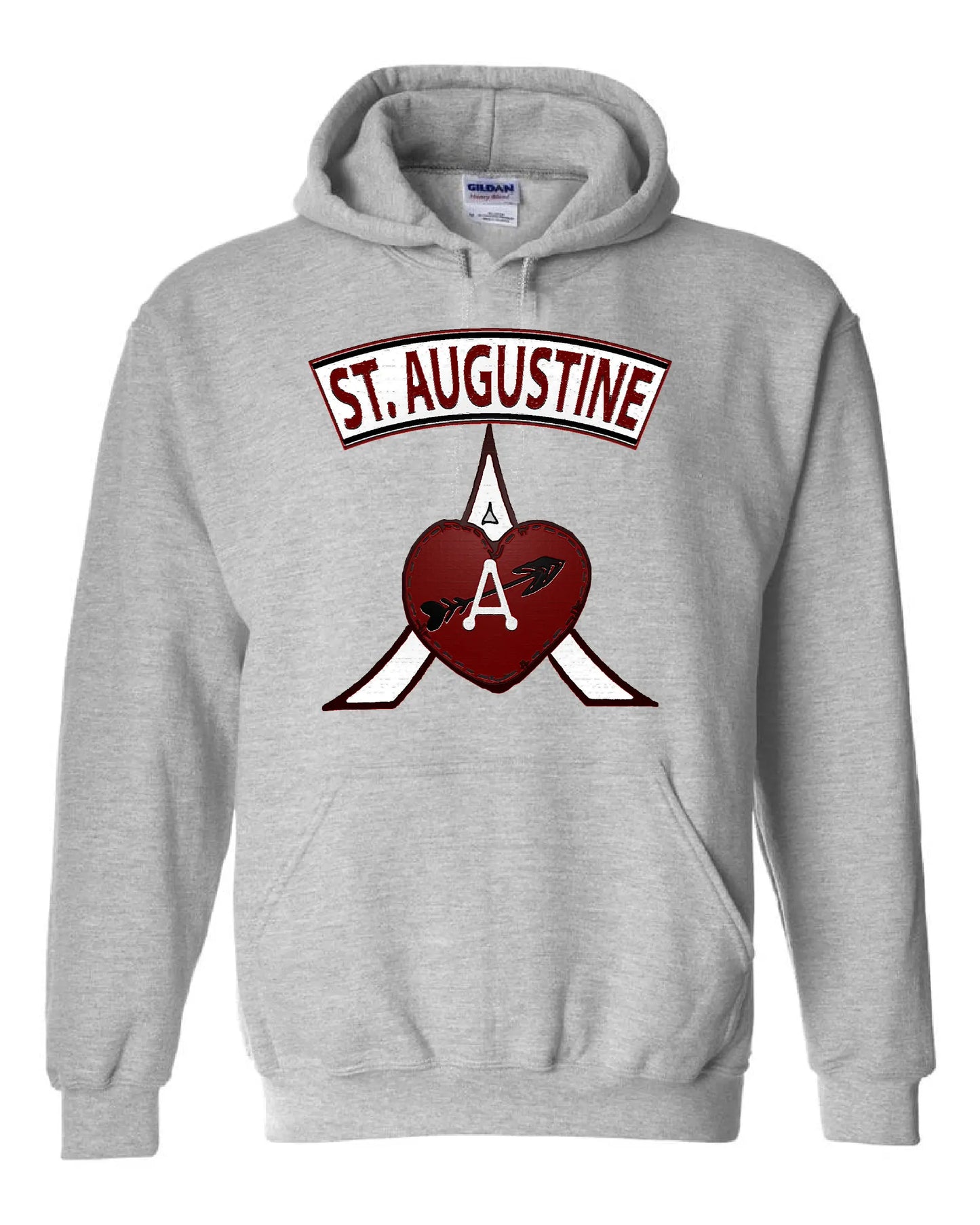 St. Augustine Academy Arrow Design on Grey - Only in Clev 3XL-Hoodies