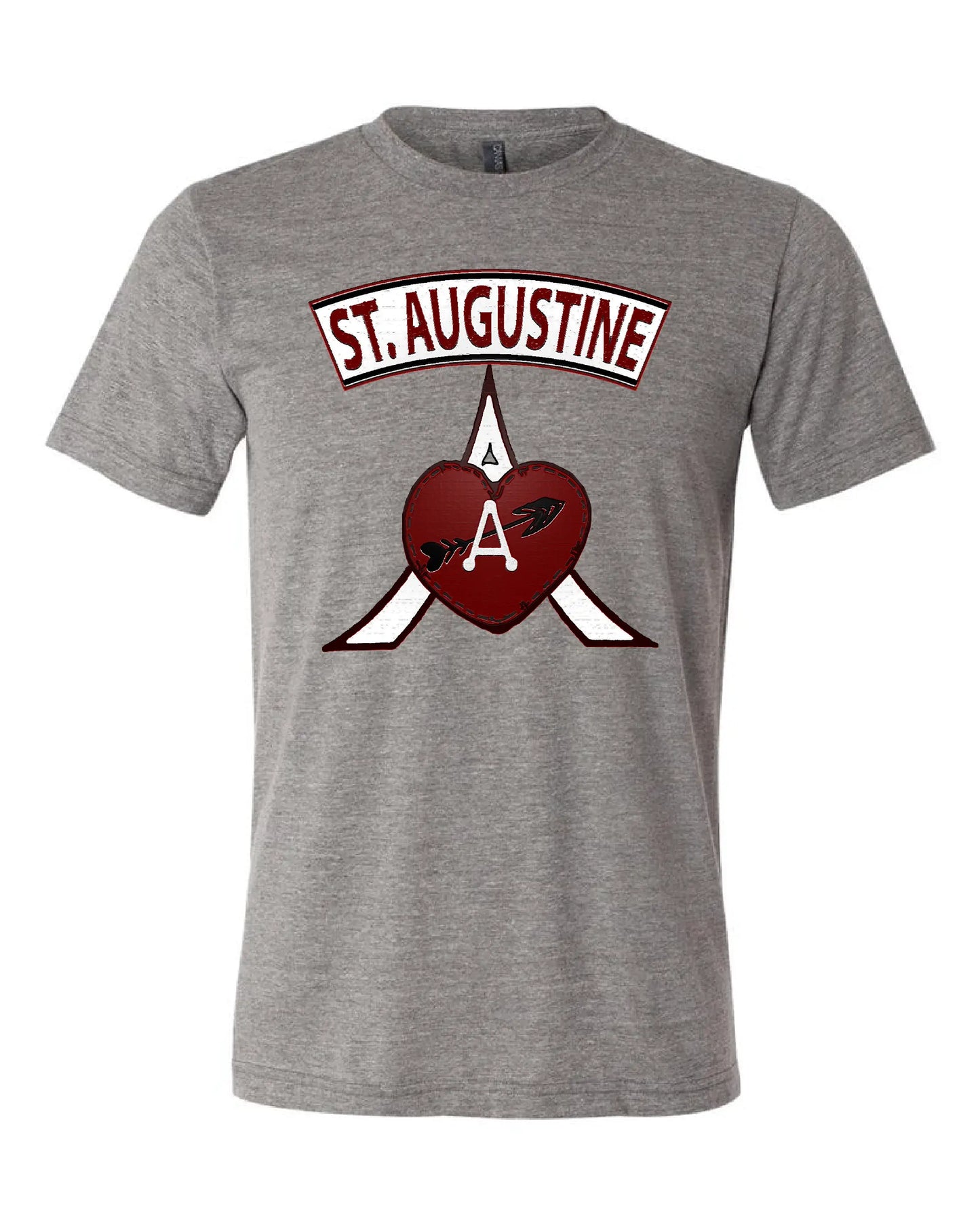St. Augustine Academy Arrow Design on Grey - Only in Clev 3XL-Men-s-Short-Sleeve-T-Shirt