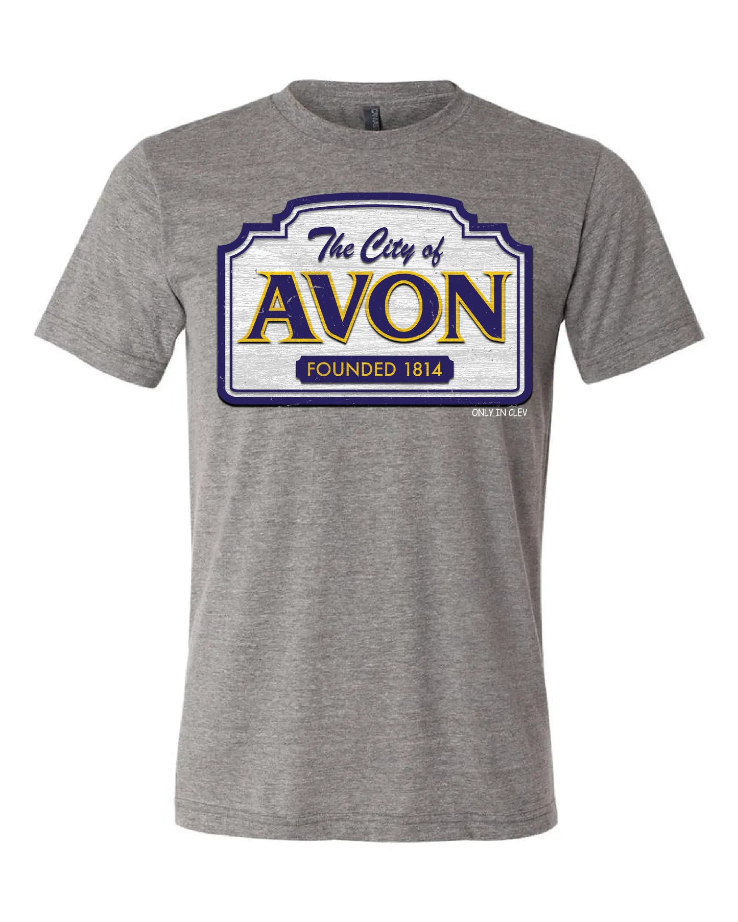 "City of Avon" Design on Gray - Only in Clev