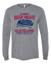 "Cleveland Beer Night" on Gray - Only in Clev