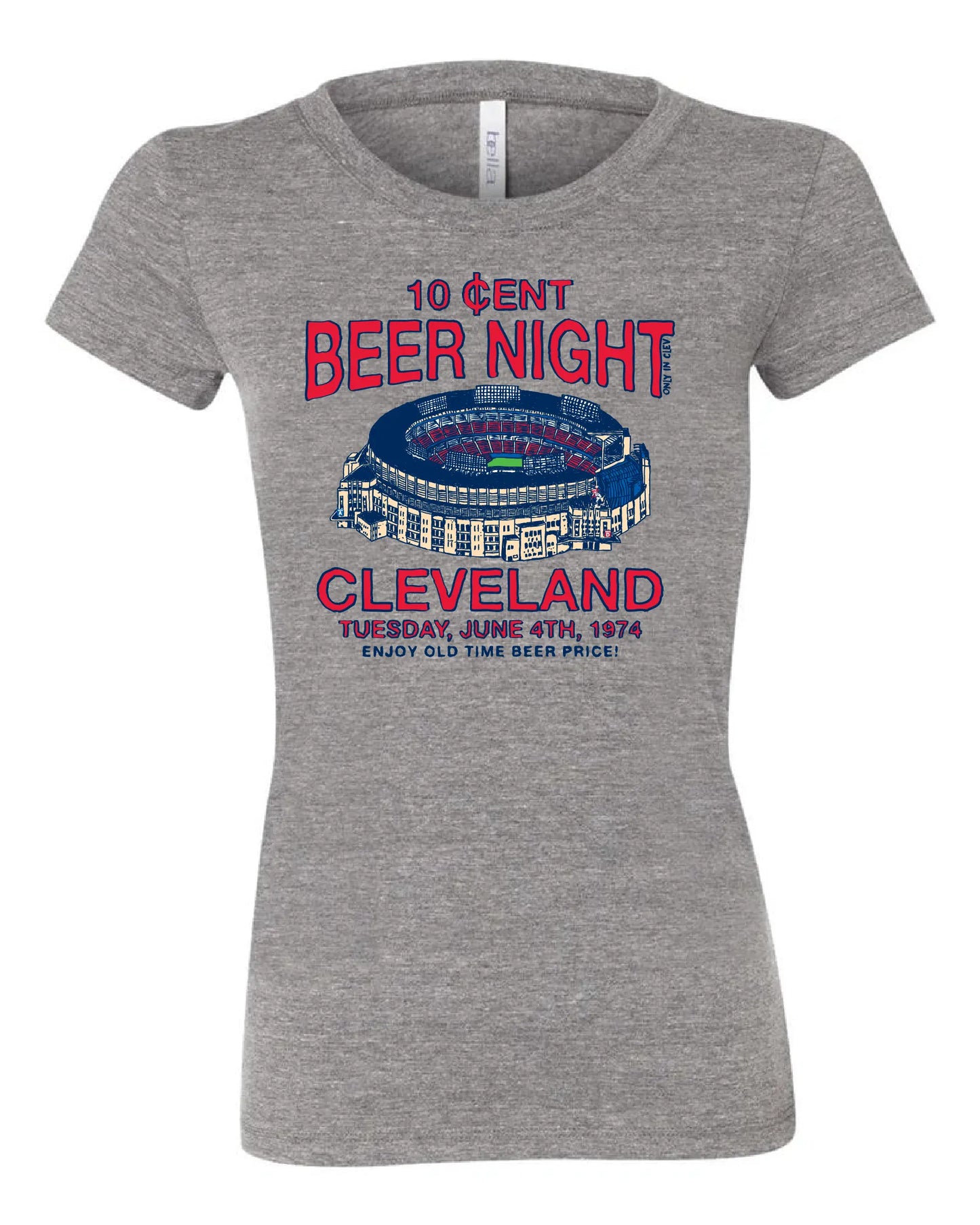 "Cleveland Beer Night" on Gray - Only in Clev