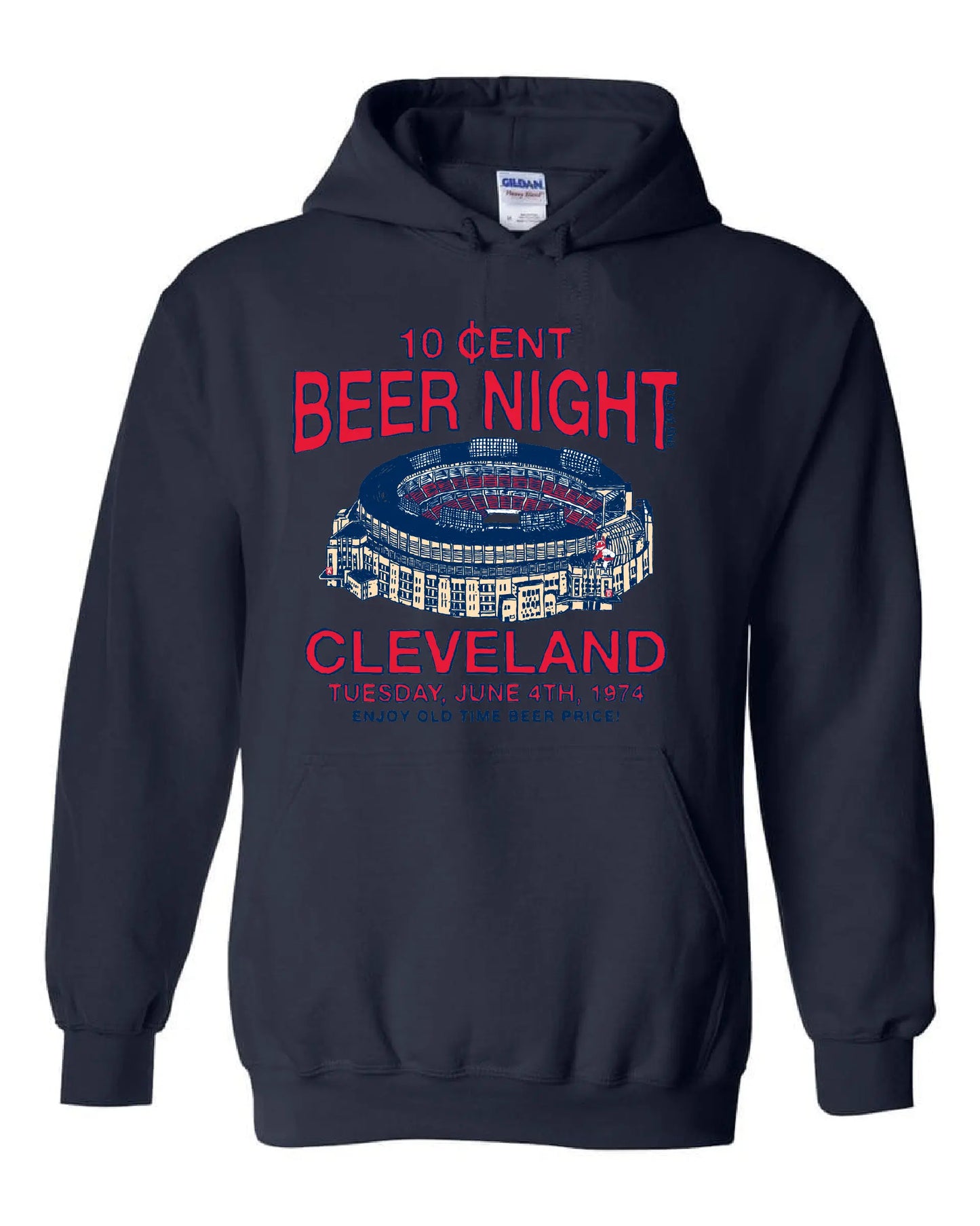 "Cleveland Beer Night" on Navy - Only in Clev 3XL-Hoodies