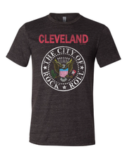 Cleveland Rock and Roll Crest on Black