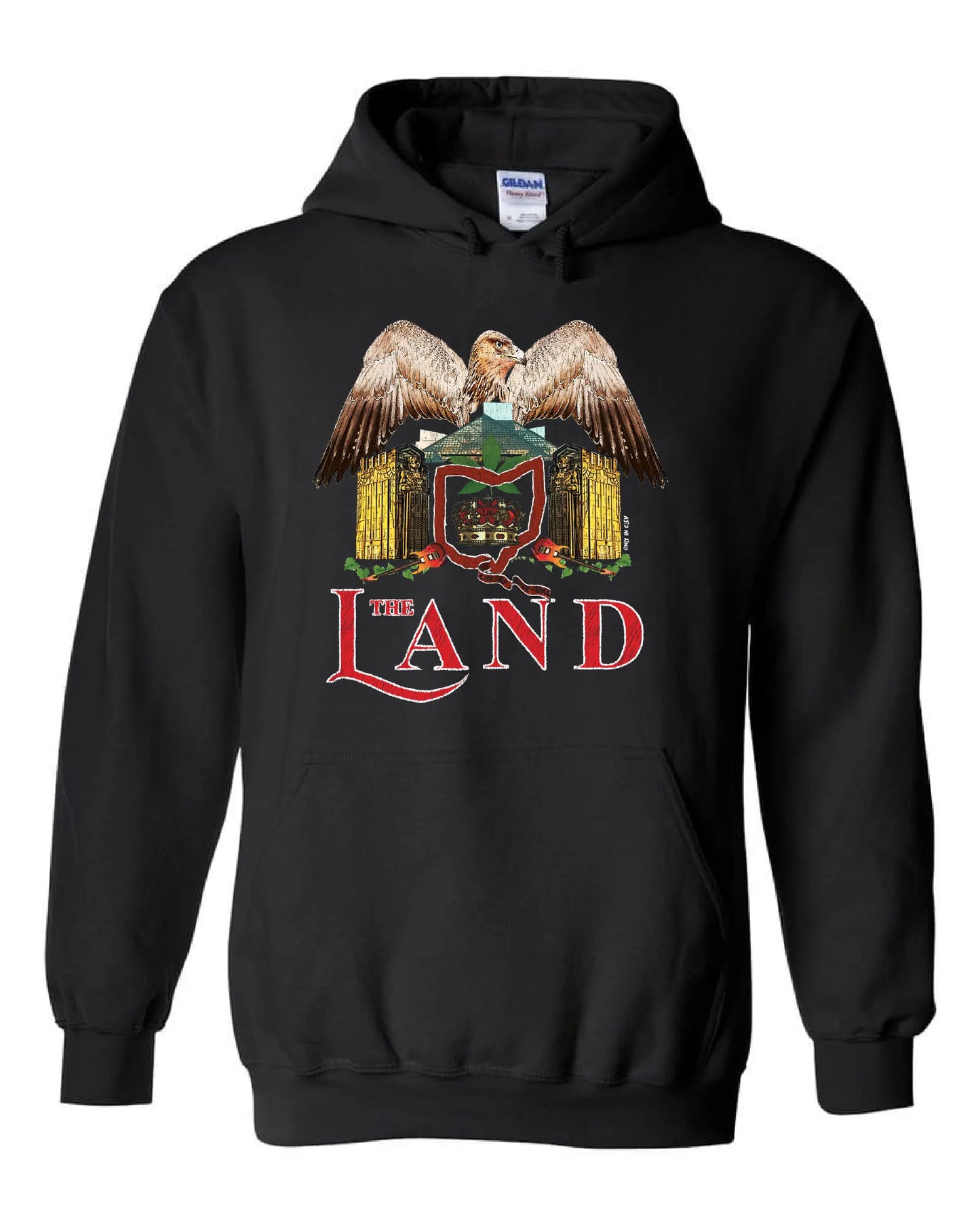The Land of Rock and Roll on Black - Only in Clev 3XL-Hoodies