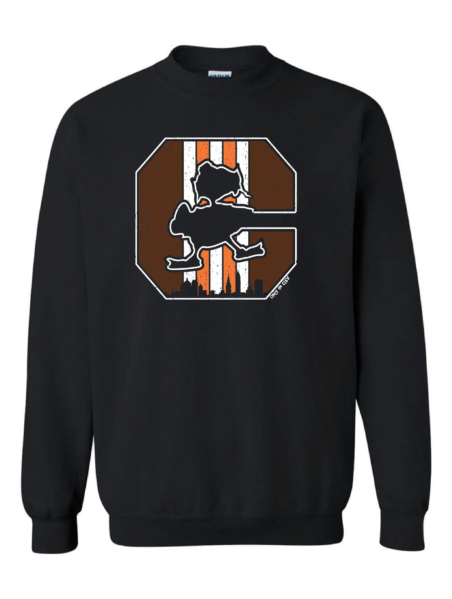 "Block C Elf" Design on Charcoal Black - Only in Clev 3XL-Unisex-crew-sweatshirt