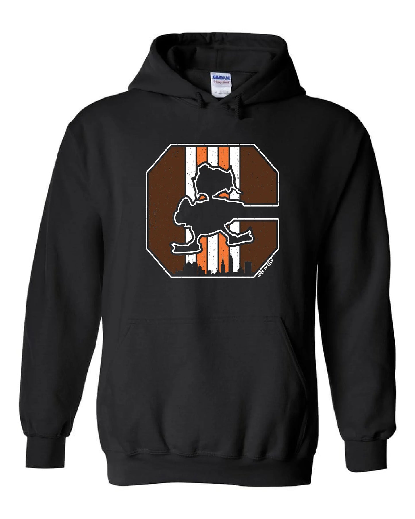"Block C Elf" Design on Charcoal Black - Only in Clev 3XL-Unisex-hoodie