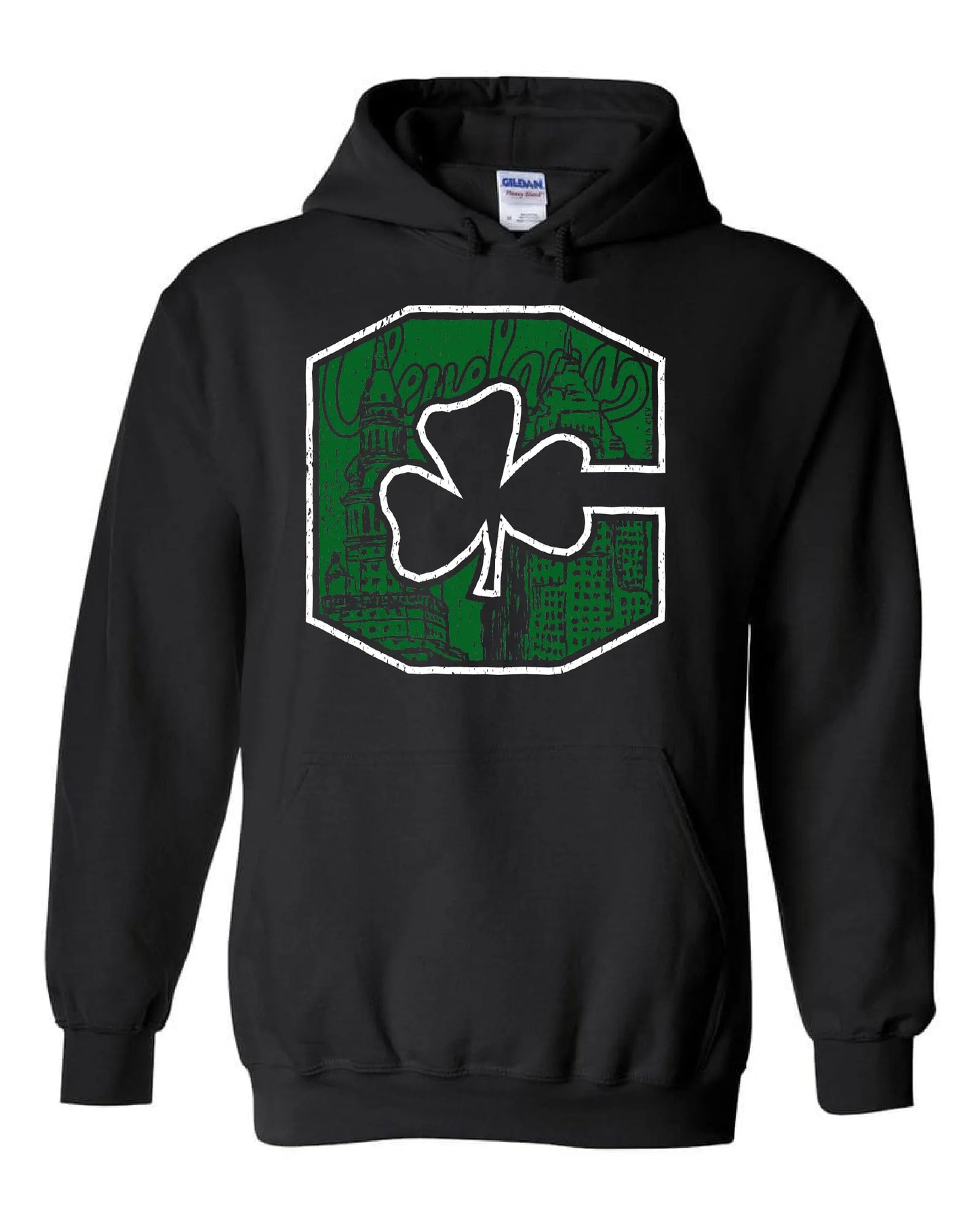"Block C Shamrock" design on Black - Only in Clev
