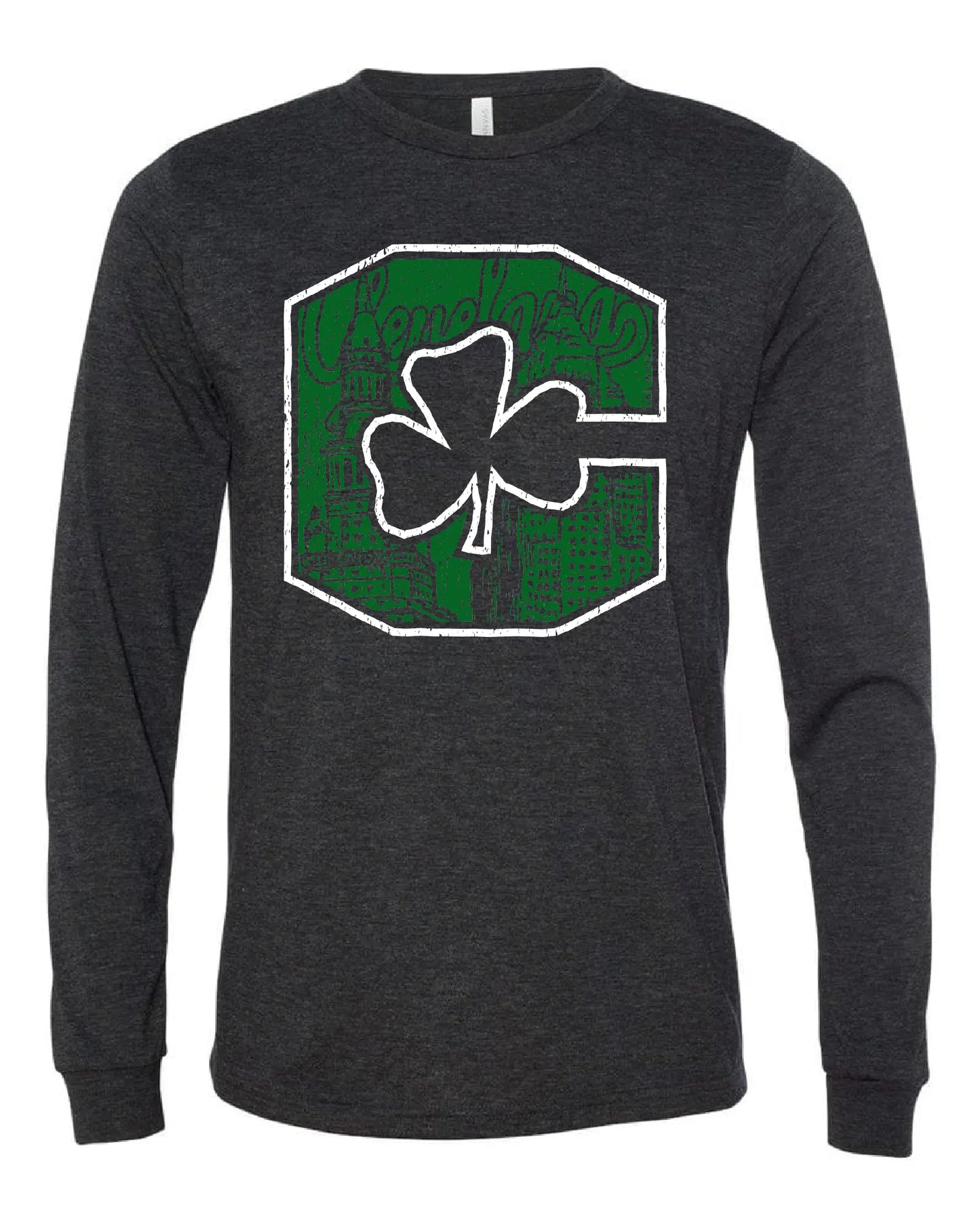 "Block C Shamrock" design on Black - Only in Clev