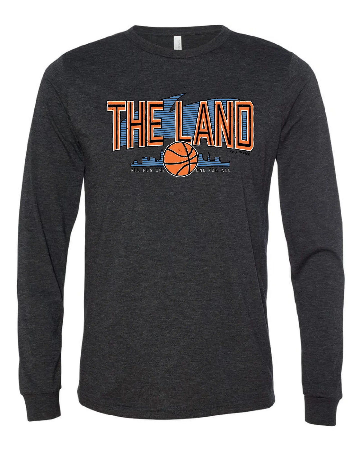 "The Land Retro Swirl" Design on Black - Only in Clev
