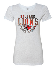 "St. Mark Lions Cheerleading" Design on Ash