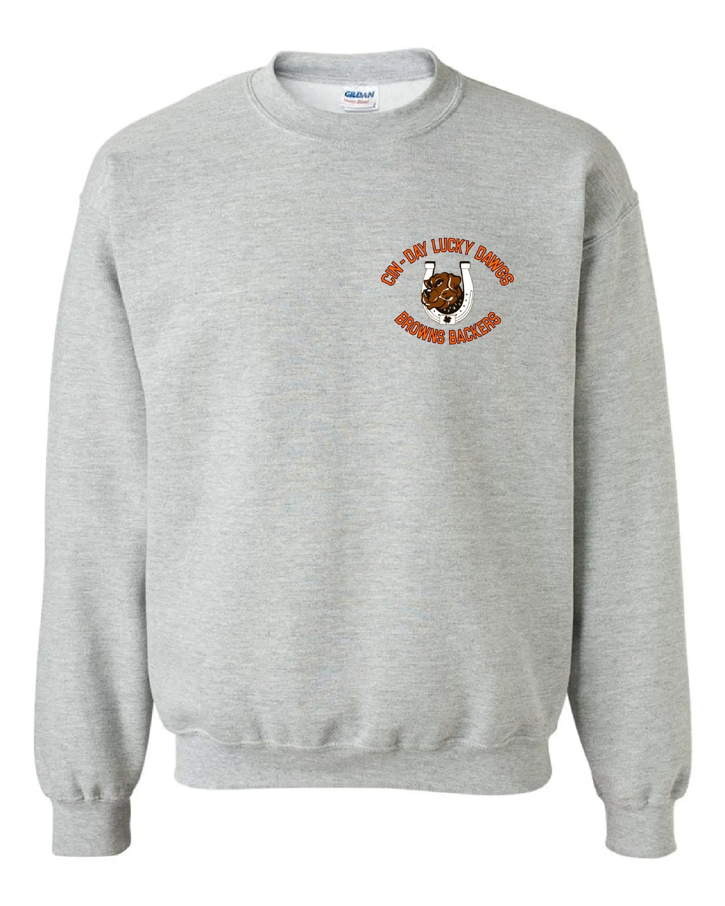 "Cin - Day Lucky Dawgs" Left Chest design on Gray - Only in Clev