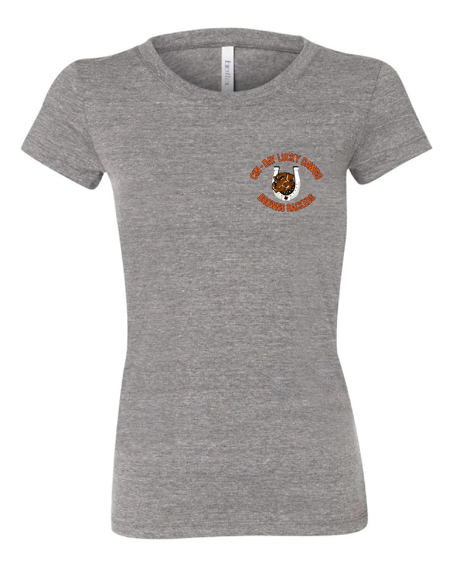 "Cin - Day Lucky Dawgs" Left Chest design on Gray - Only in Clev