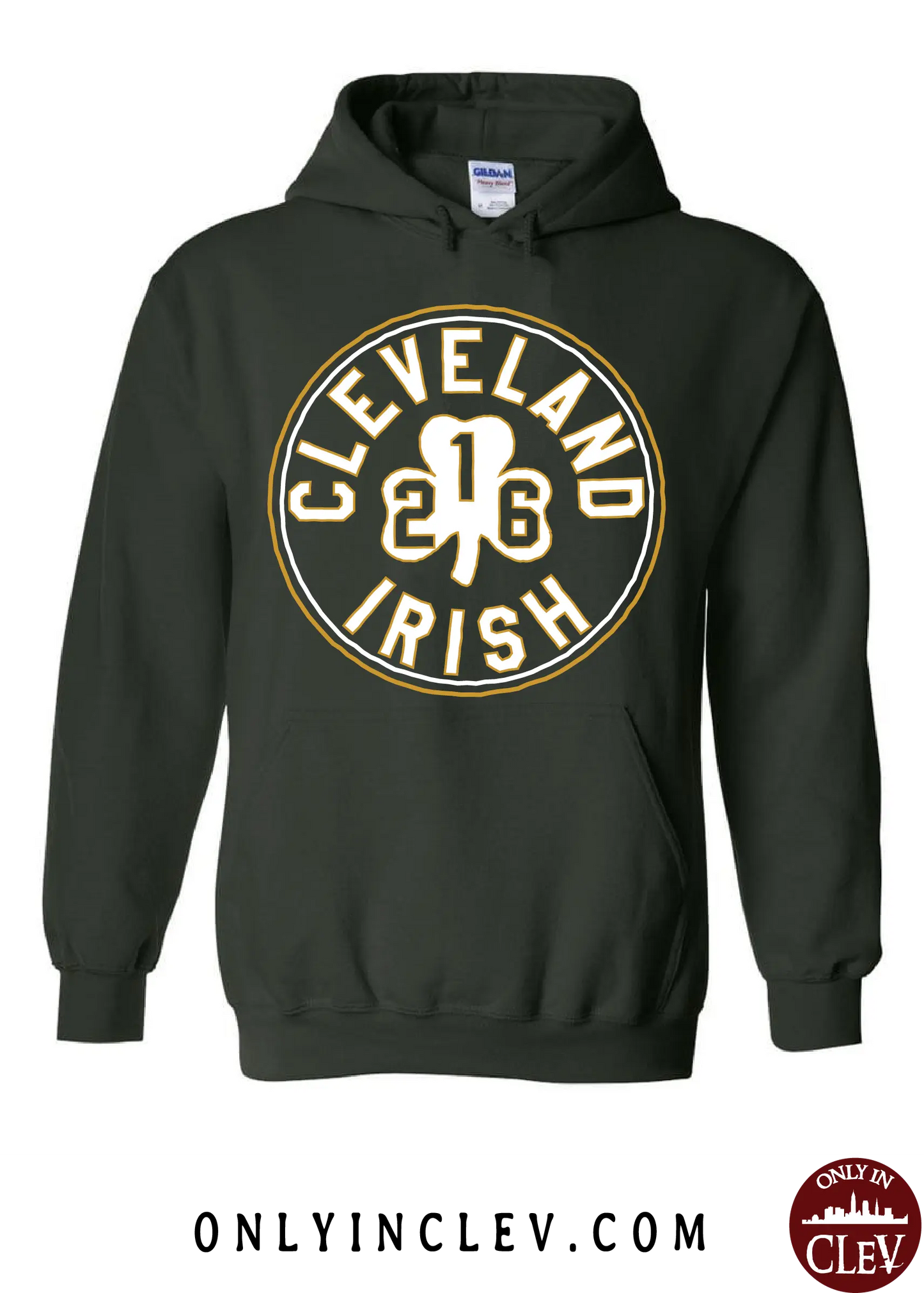 "Cleveland 216 Irish" Design on Emerald Green - Only in Clev