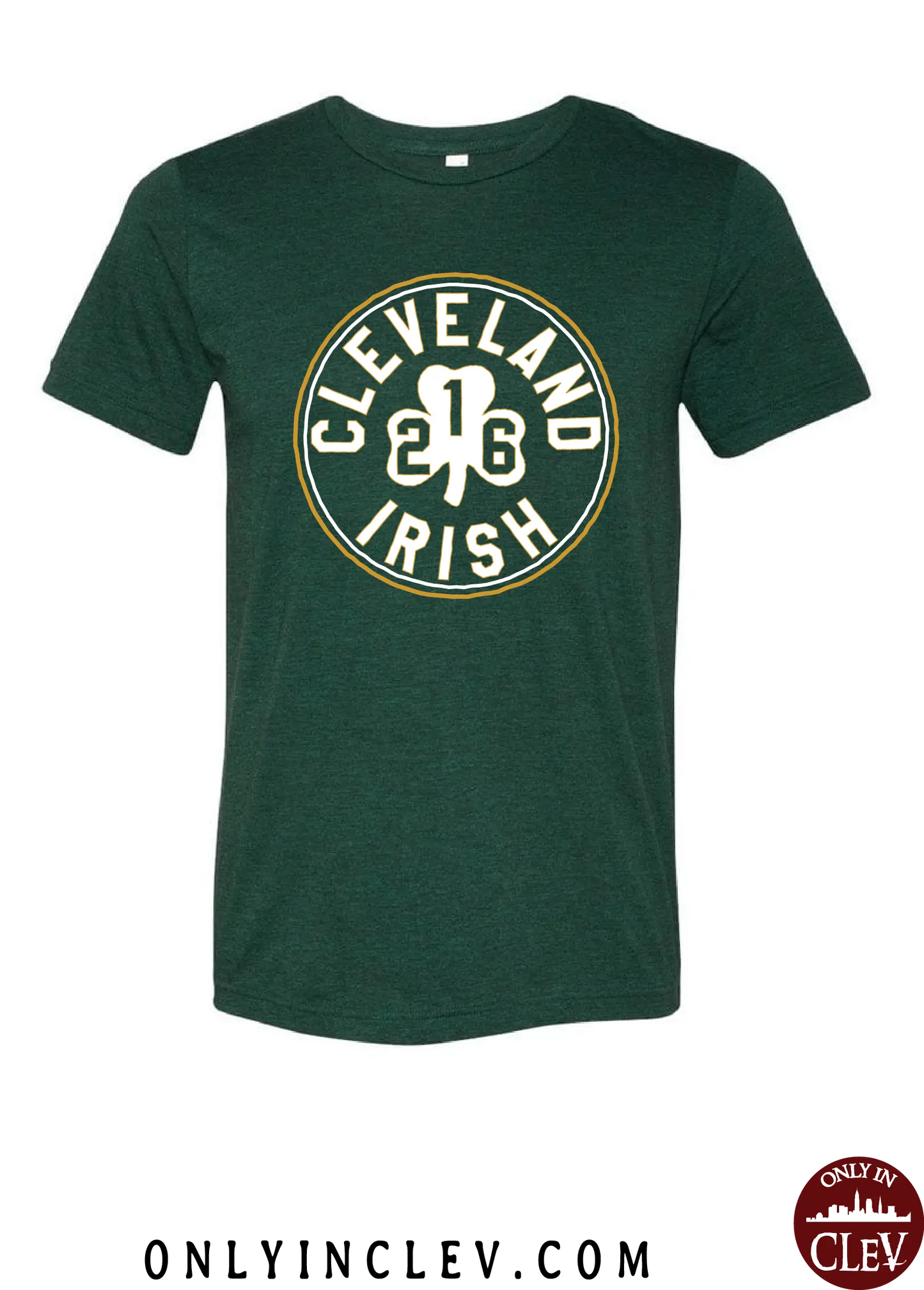 "Cleveland 216 Irish" Design on Emerald Green - Only in Clev