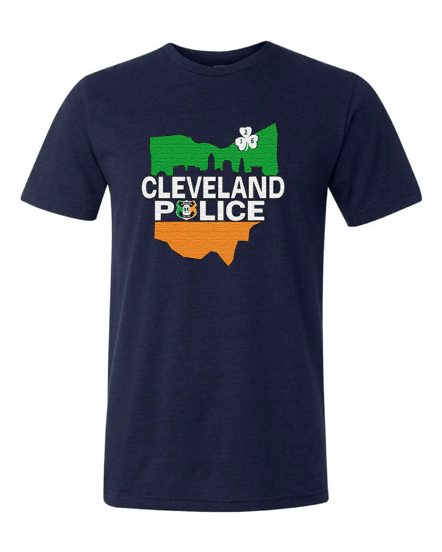 "Cleveland Police Irish" Design on Navy - Only in Clev