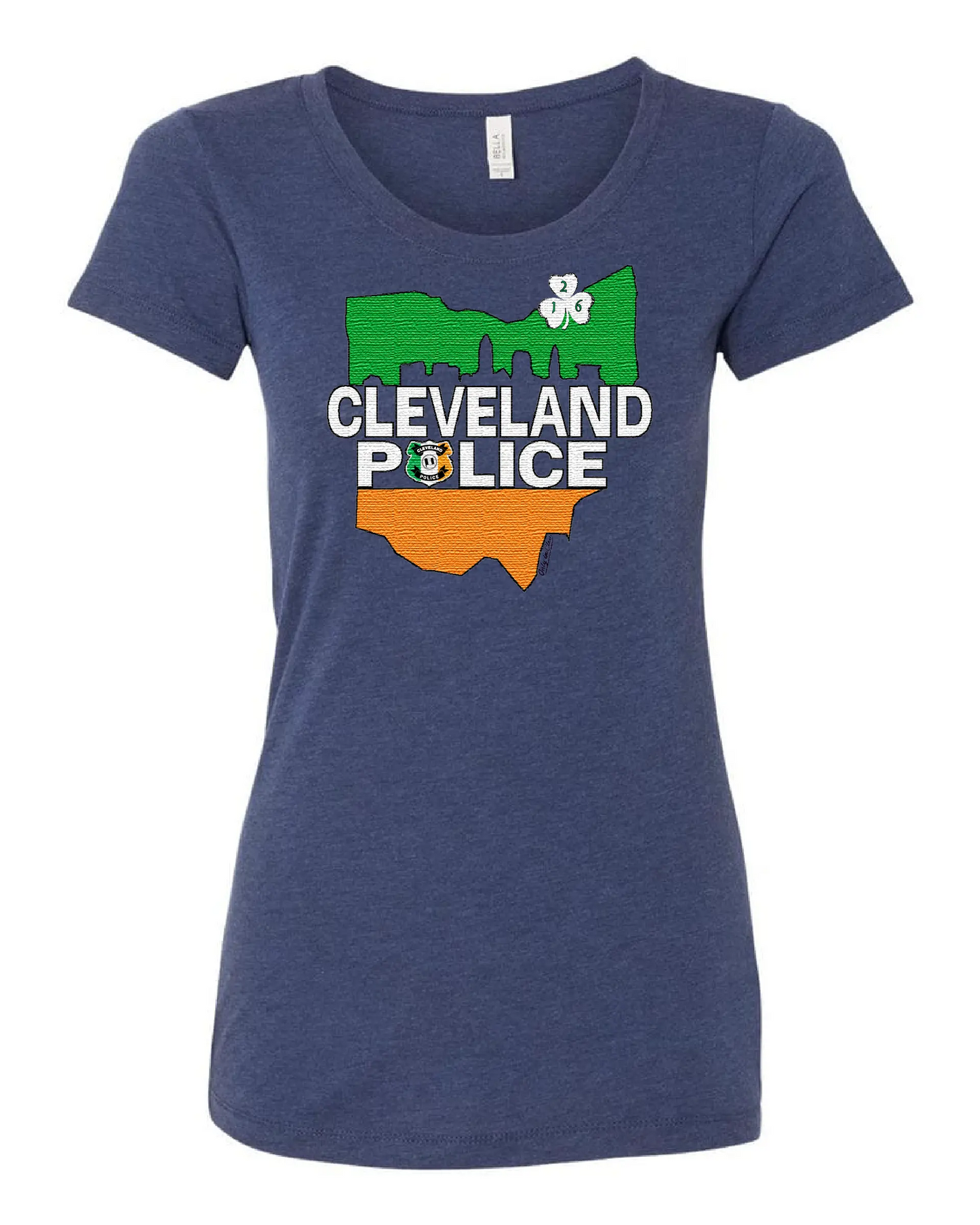 "Cleveland Police Irish" Design on Navy - Only in Clev