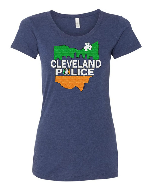 "Cleveland Police Irish" Design on Navy - Only in Clev