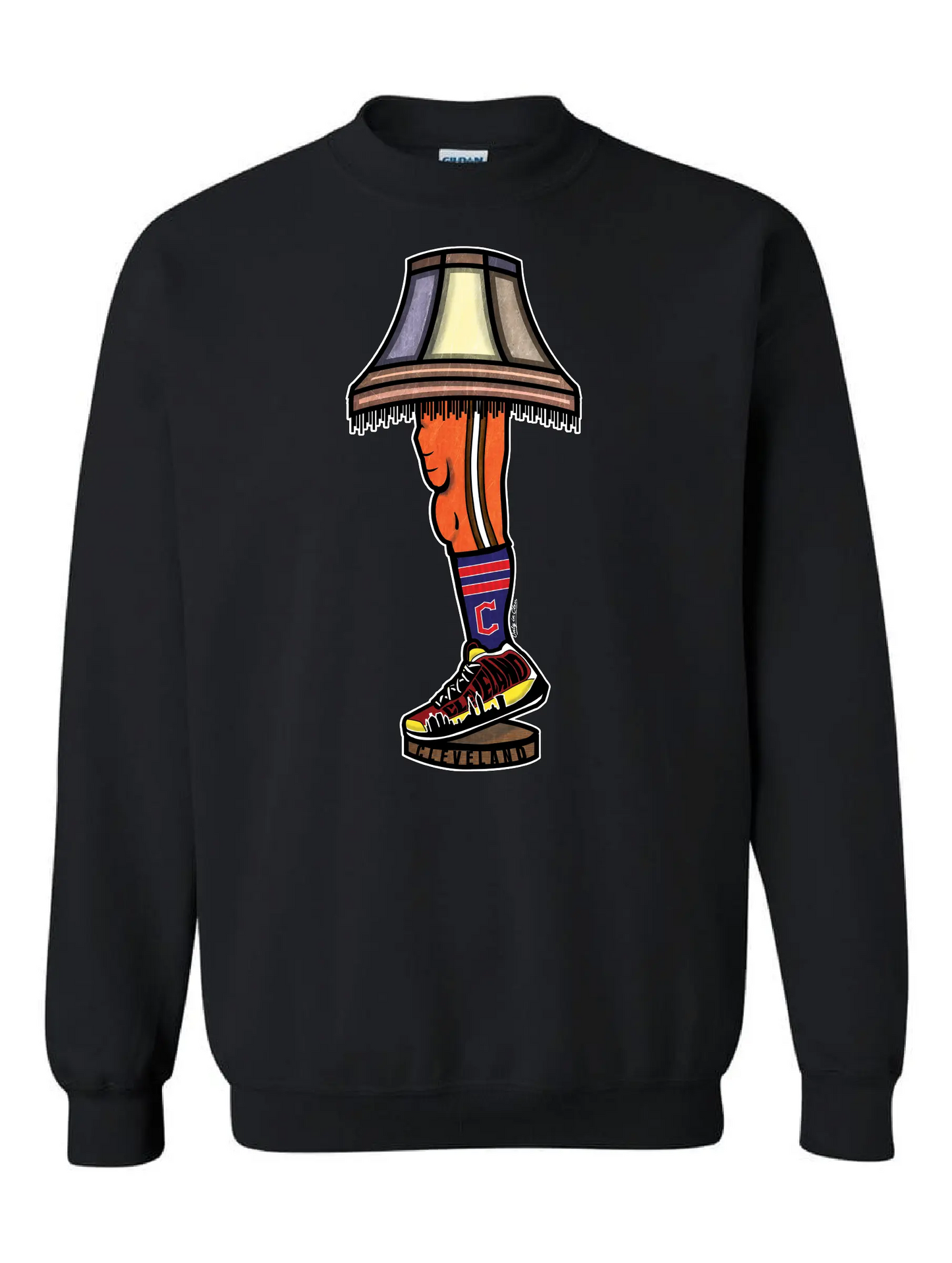 "Cleveland All Sports Lamp" Design on Black - Only in Clev