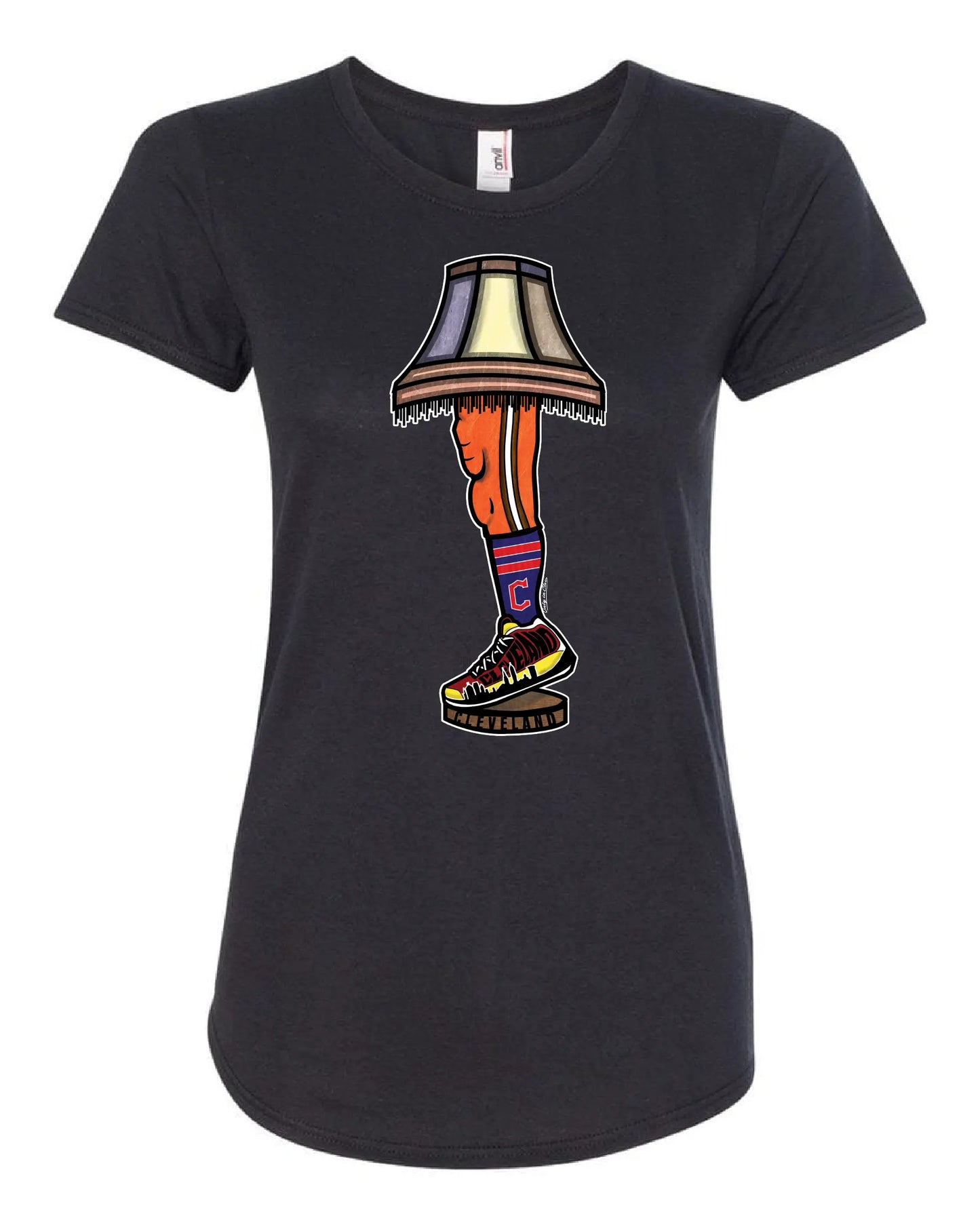 "Cleveland All Sports Lamp" Design on Black - Only in Clev