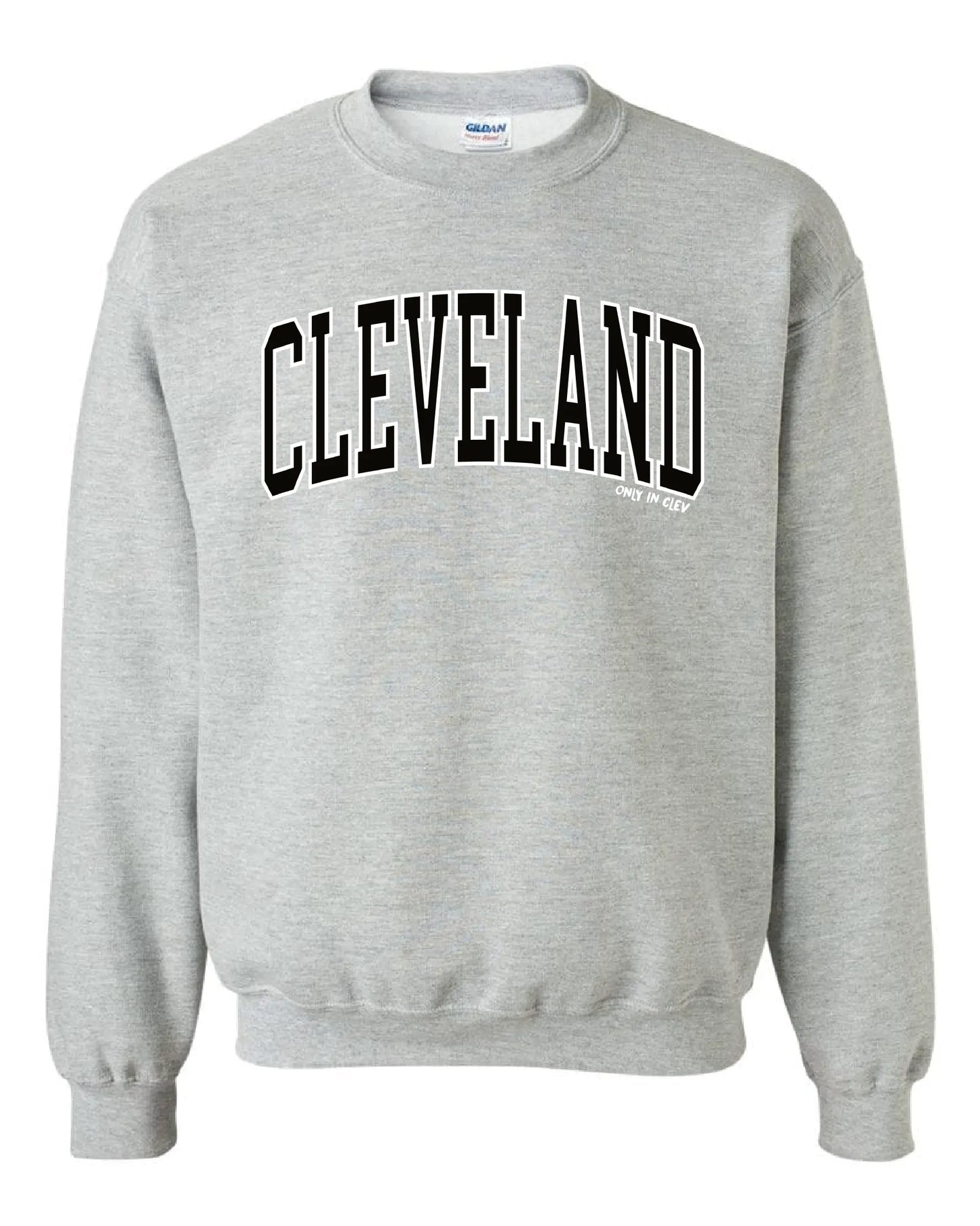 "Cleveland Arched Design" on Gray - Only in Clev