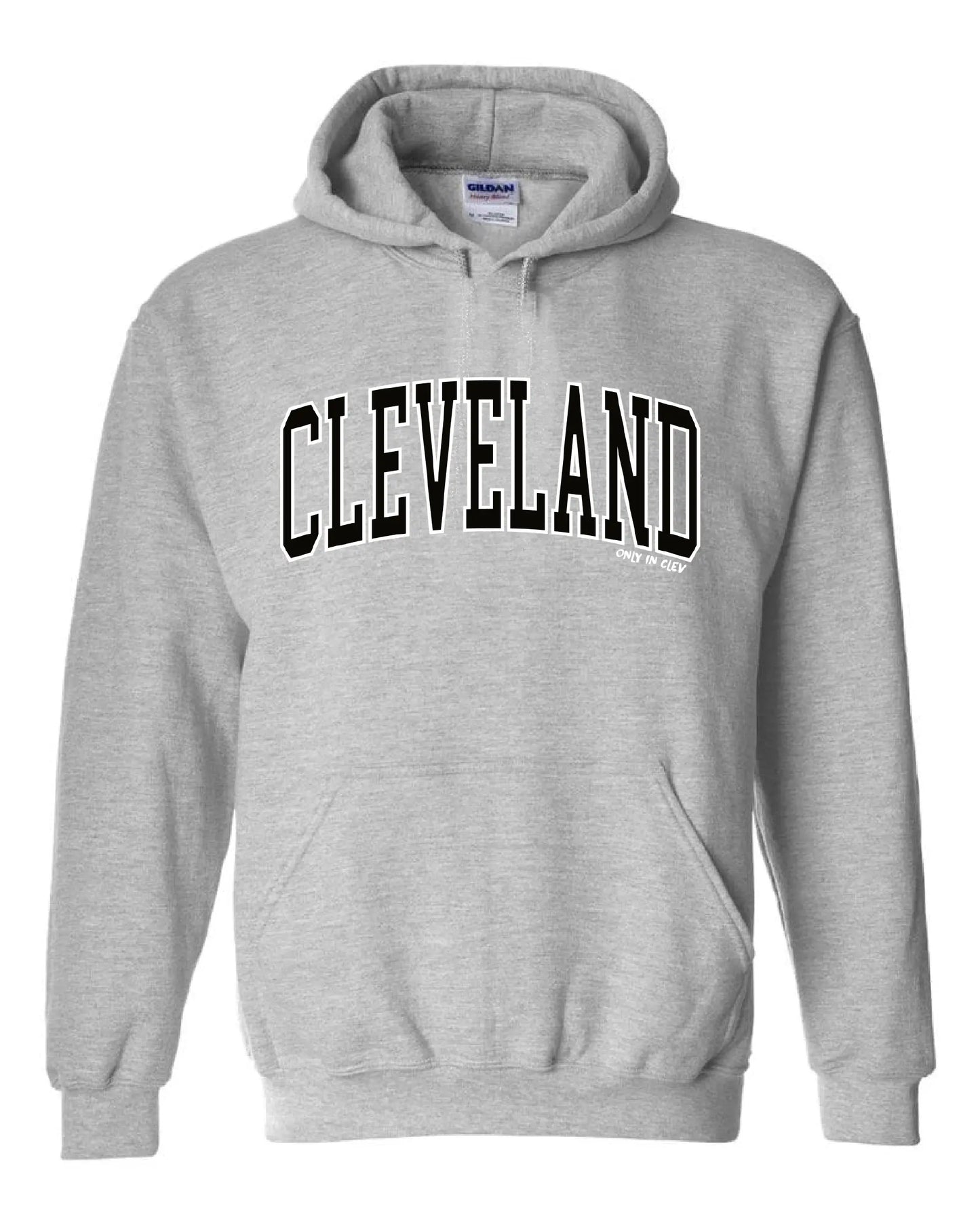 "Cleveland Arched Design" on Gray - Only in Clev