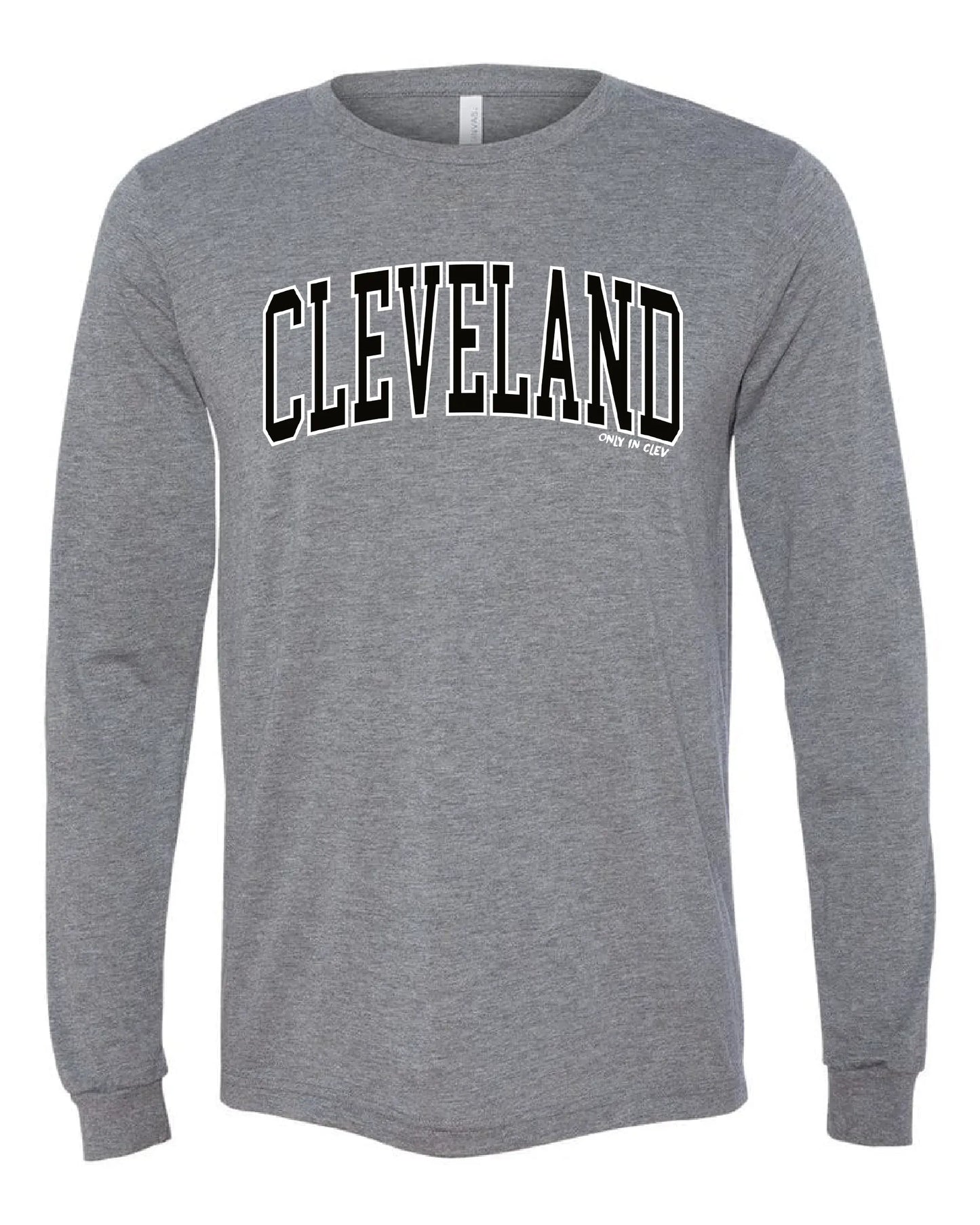 "Cleveland Arched Design" on Gray - Only in Clev