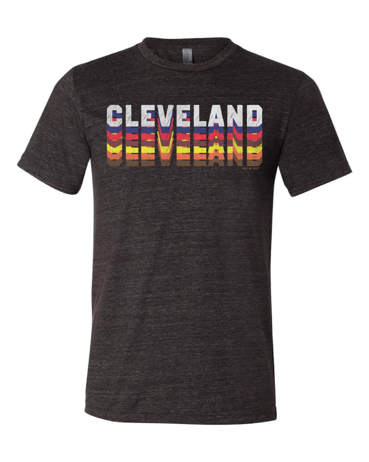 Multi-colored All Sports Cleveland on Black - Only in Clev 3XL-Men-s-Short-Sleeve-T-Shirt
