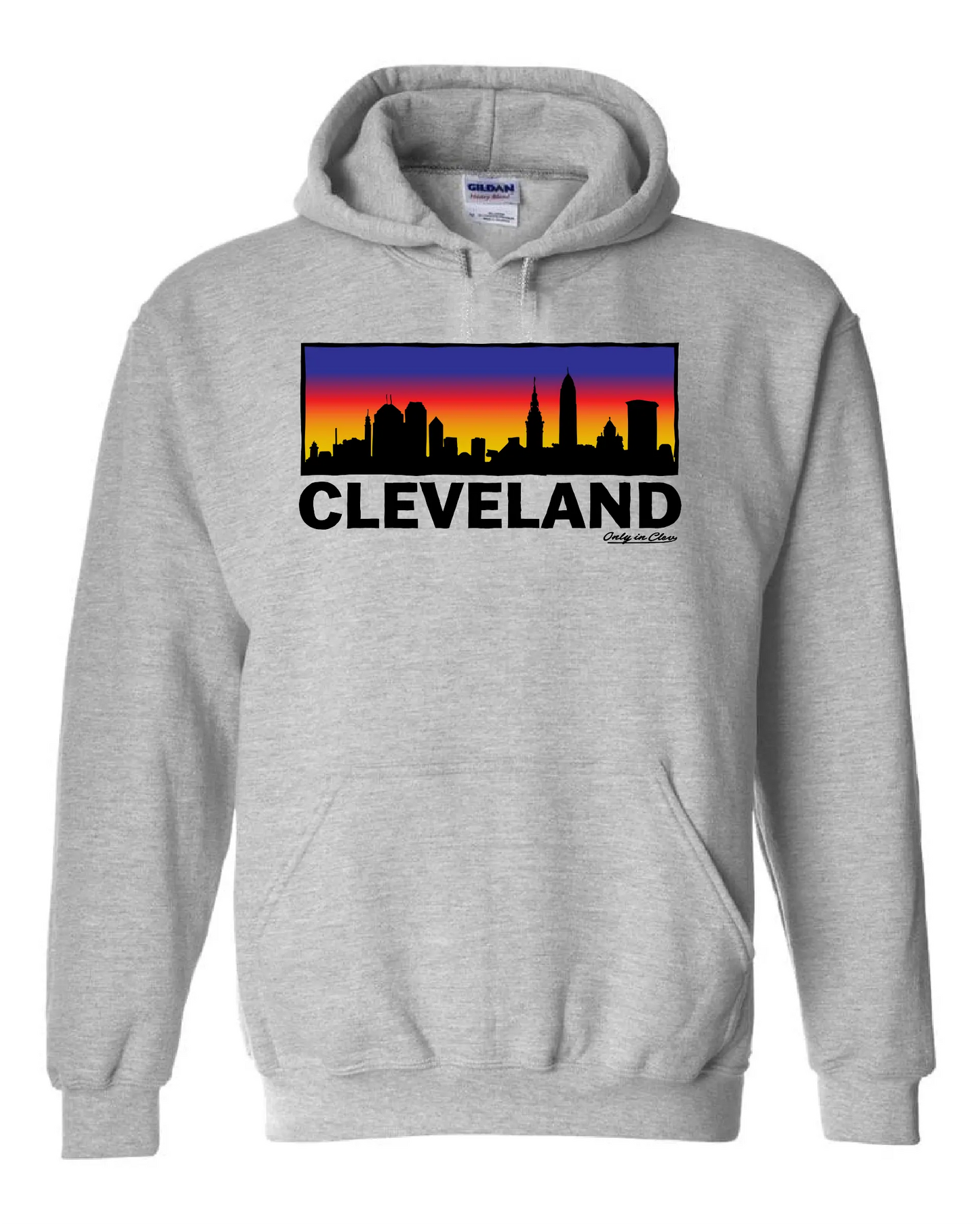 Colorful Skyline on Grey - Only in Clev