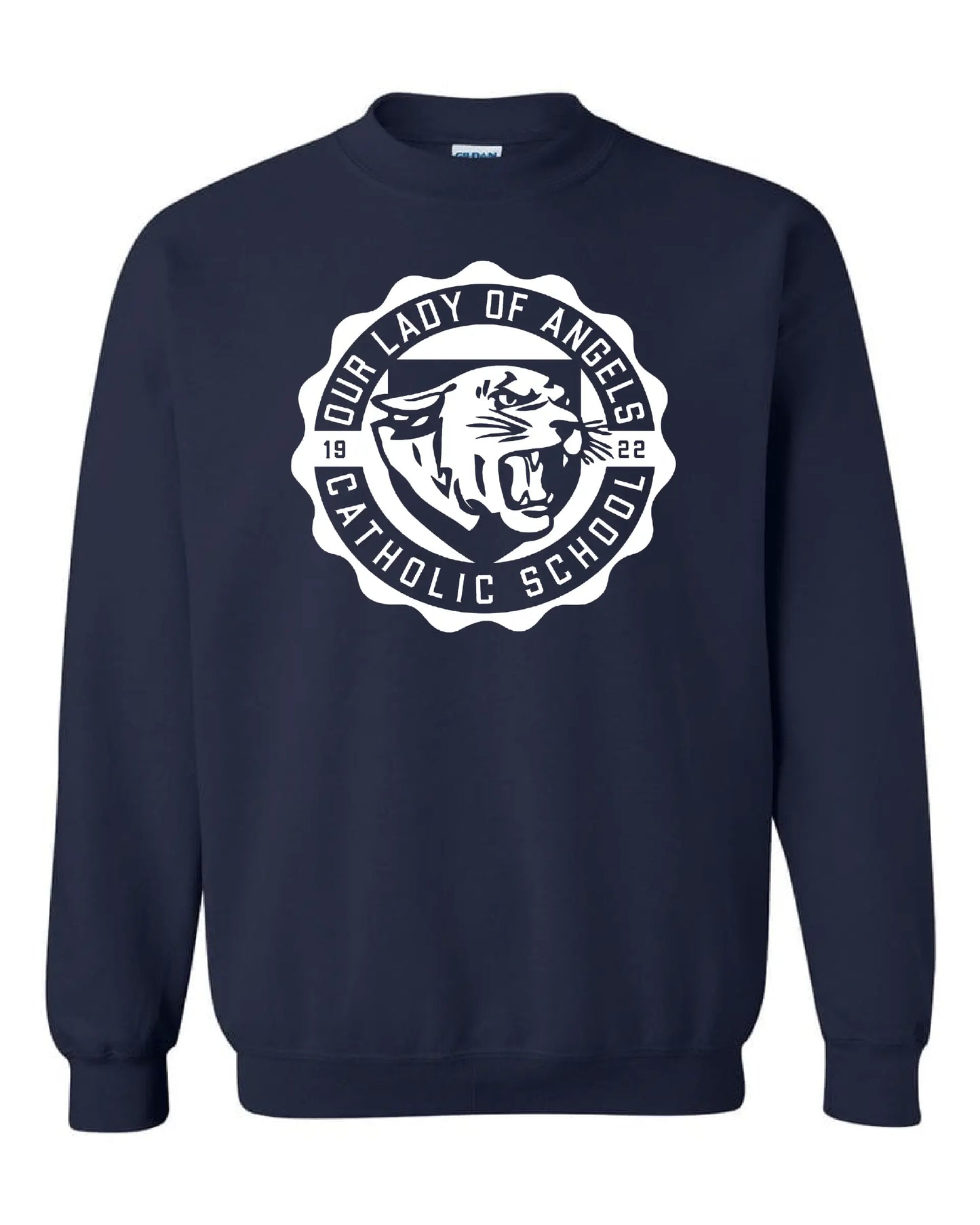 "Our Lady of Angels Crest" Design on Navy - Only in Clev