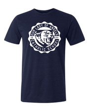 "Our Lady of Angels Crest" Design on Navy