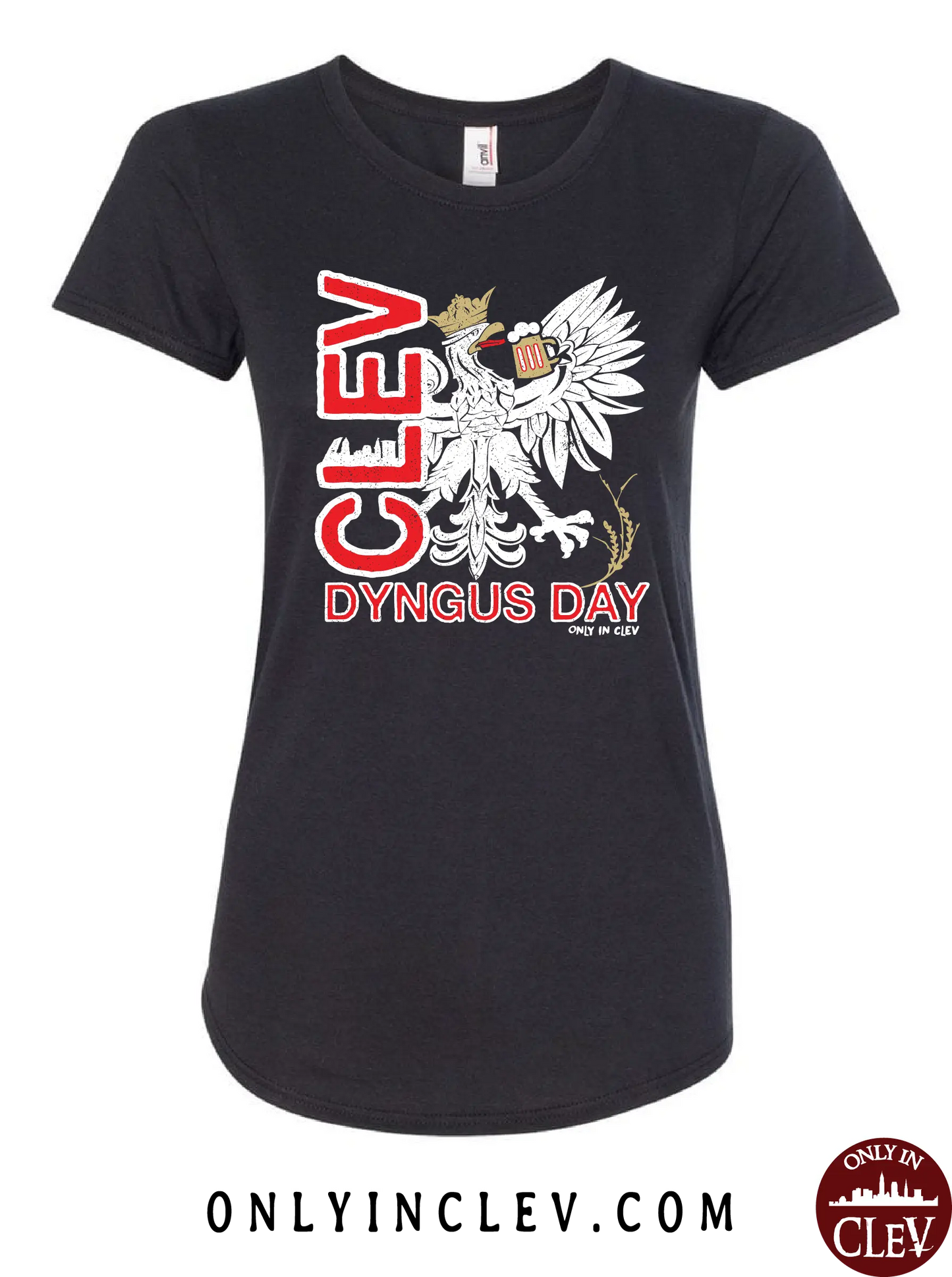 "Cleveland Dyngus Day" design on Black - Only in Clev