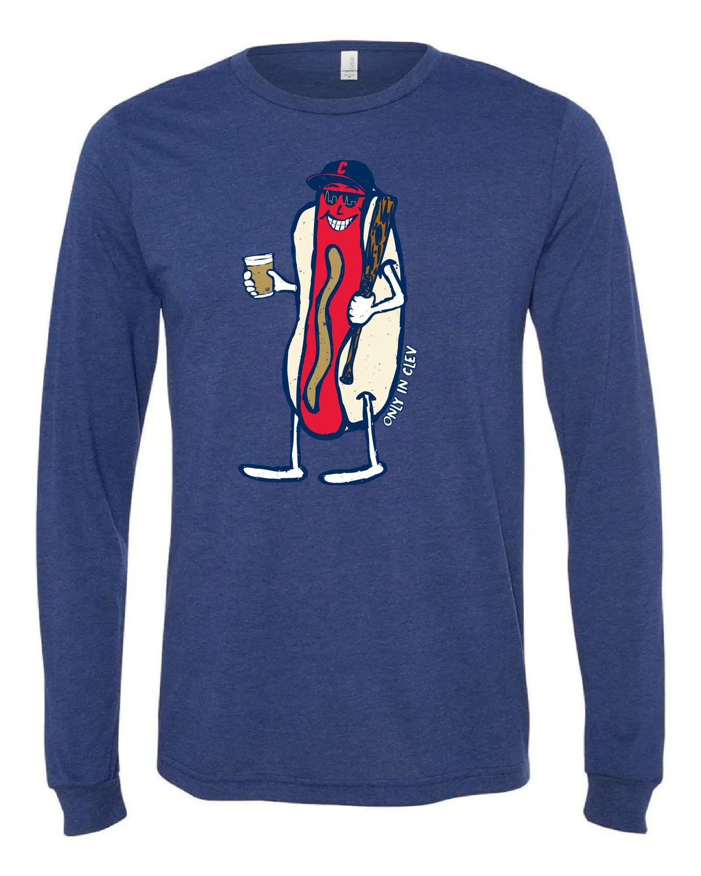 "Cleveland Dollar Dog Design" on Navy - Only in Clev