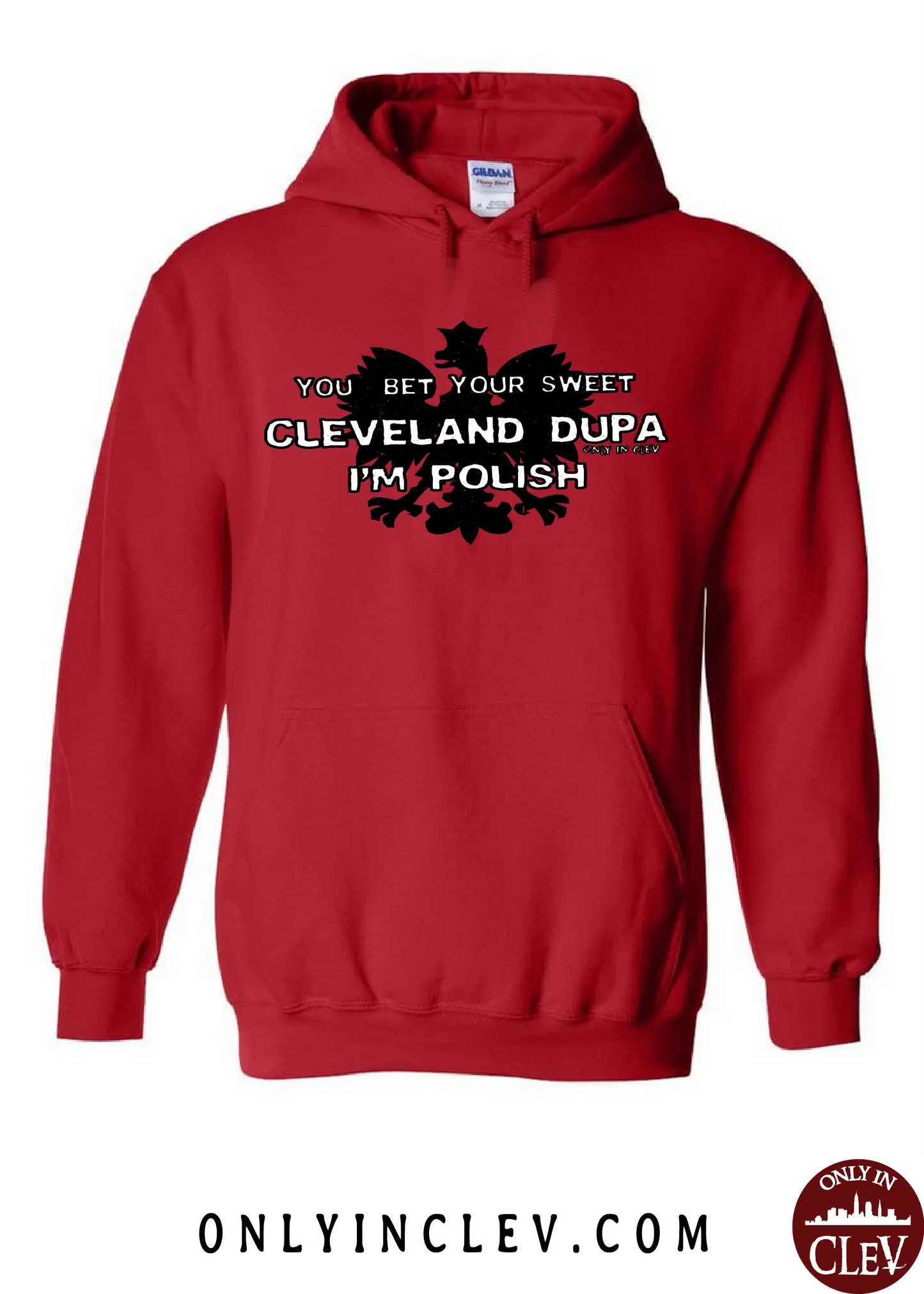 "Cleveland Dupa" Design on Red - Only in Clev