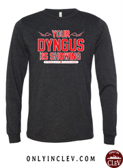 "Your Dyngus is Showing" Design on Black - Only in Clev