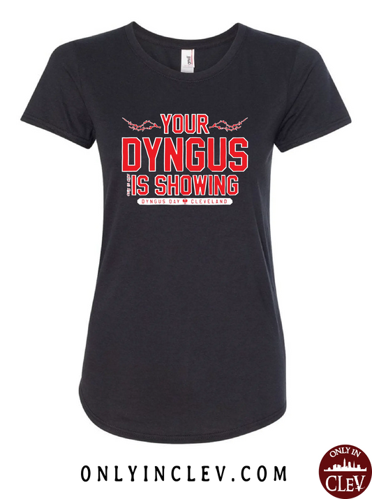 "Your Dyngus is Showing" Design on Black - Only in Clev