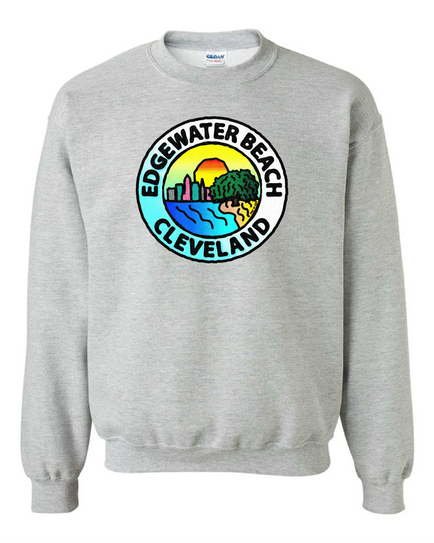 Edgewater Beach Circle on Grey - Only in Clev