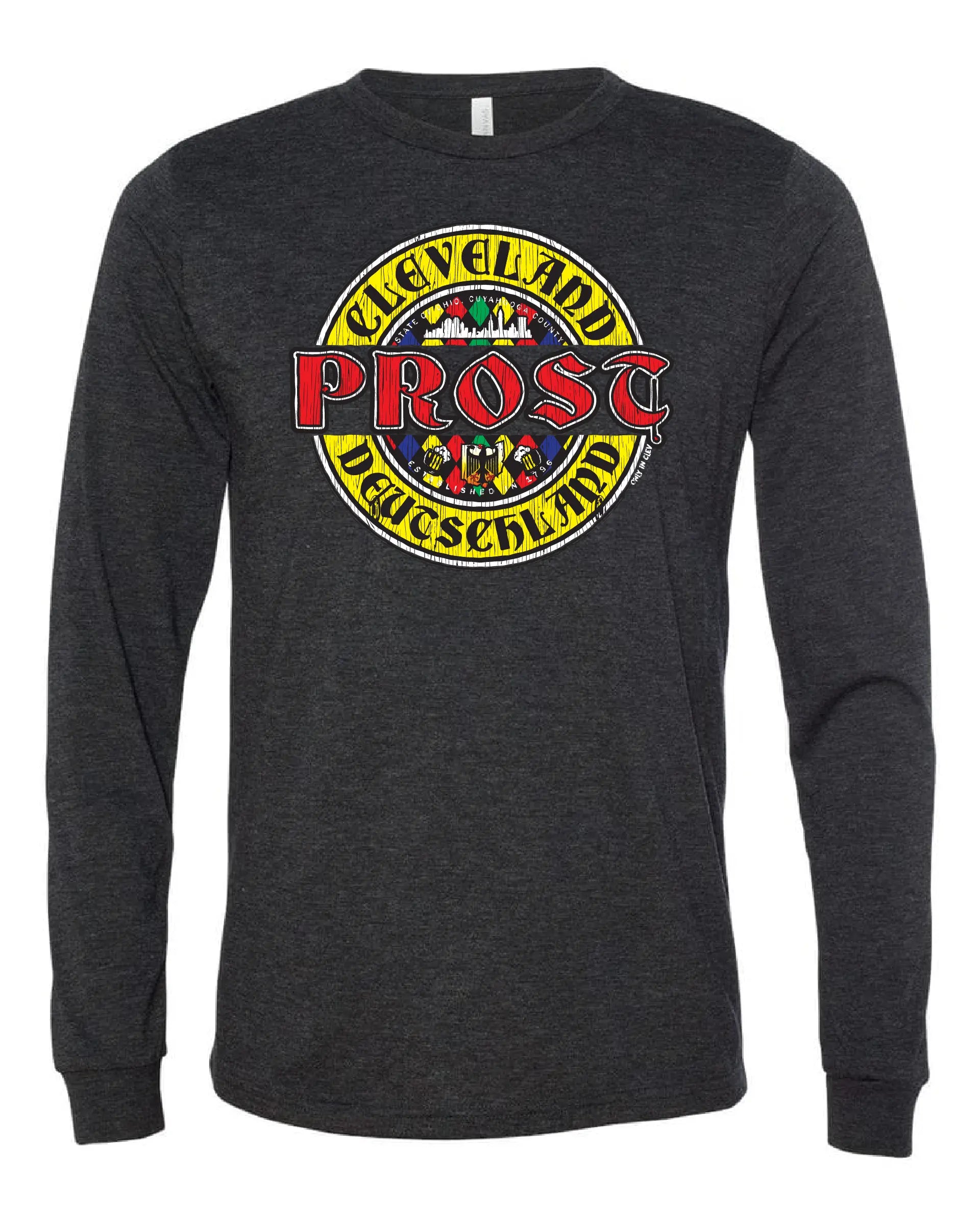 "German Oktoberfest Prost" T-Shirt" on Black - Only in Clev