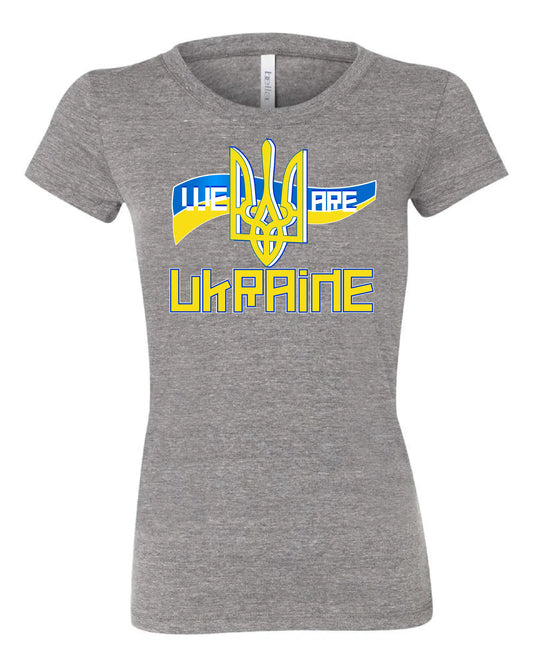 "We Are Ukraine" Design on Gray - Only in Clev