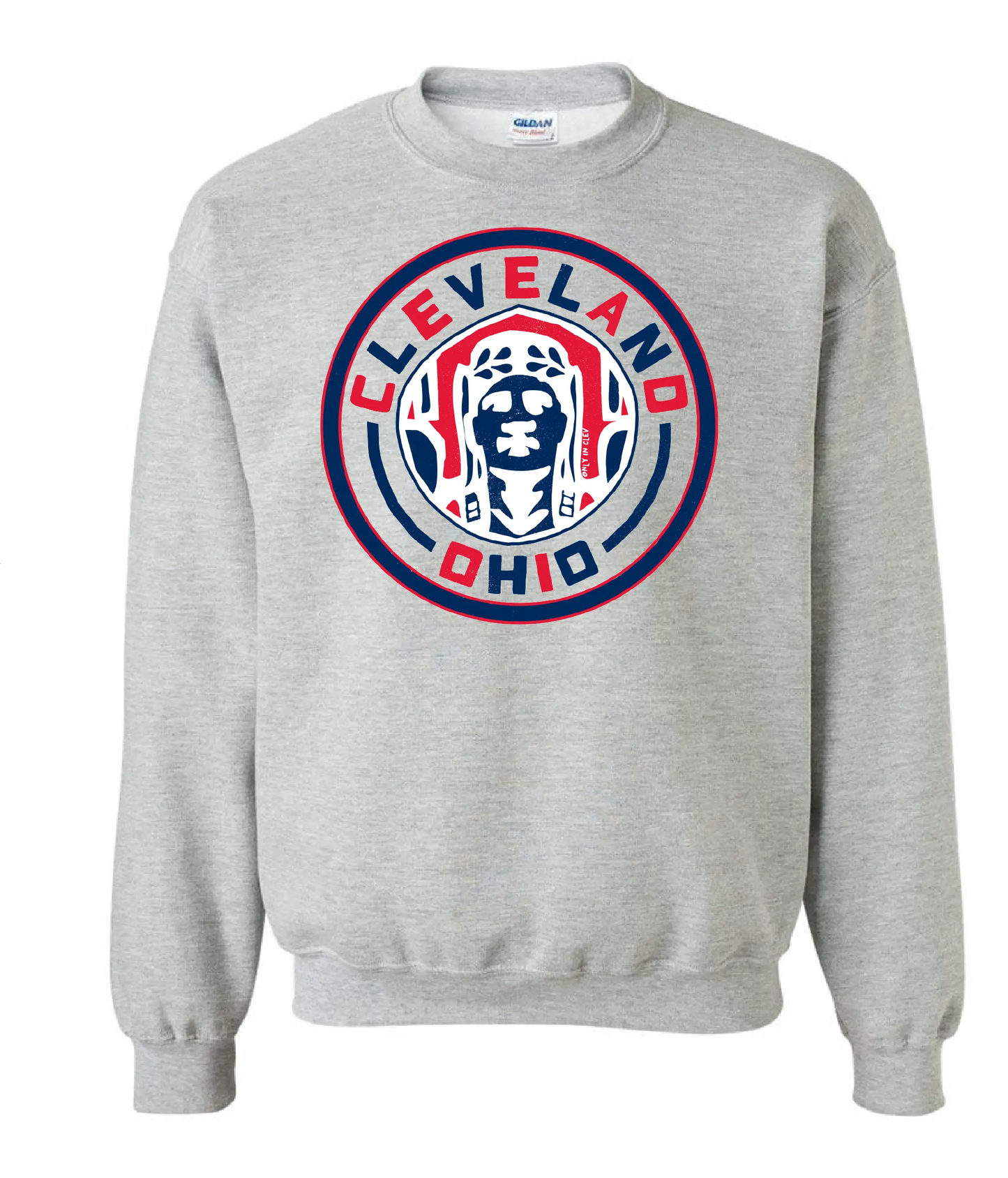 "Cleveland Circle Guardian" Design on Gray - Only in Clev