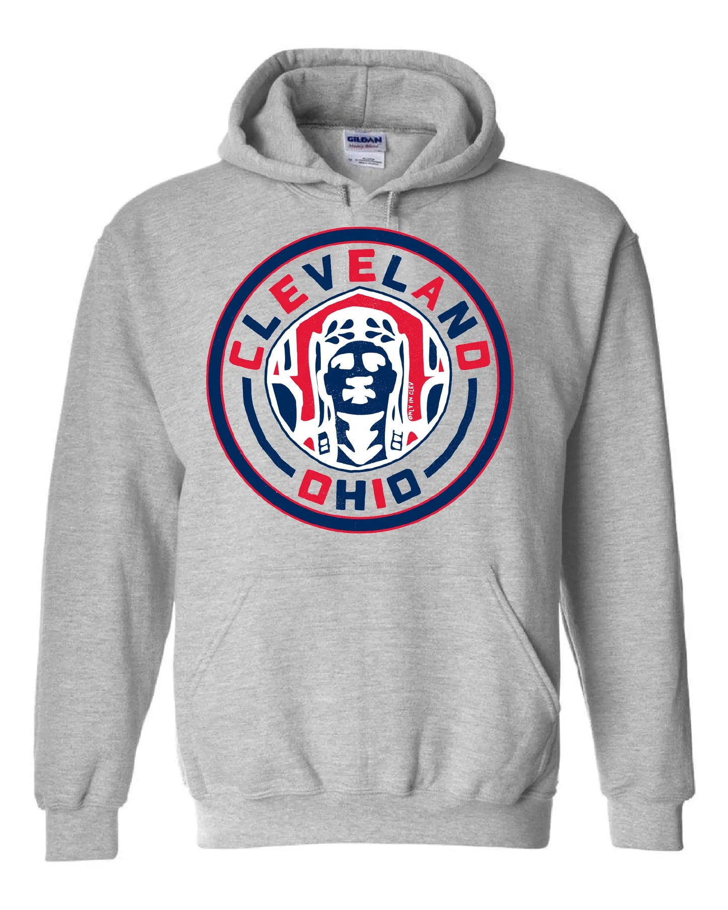 "Cleveland Circle Guardian" Design on Gray - Only in Clev