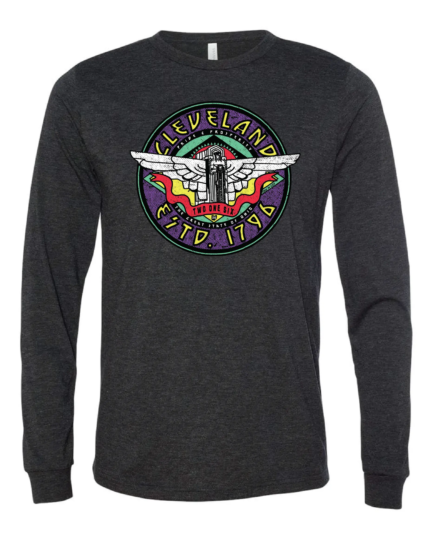 "Cleveland Guardian Angel" design on Black - Only in Clev 3XL-Unisex-Long-Sleeve-T-Shirt